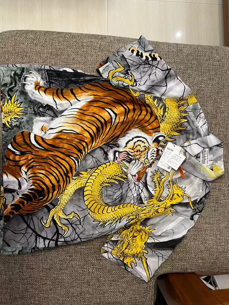 Wacko Maria Wacko Maria X Tim Lehi Dragon And Tiger Blouse | Grailed