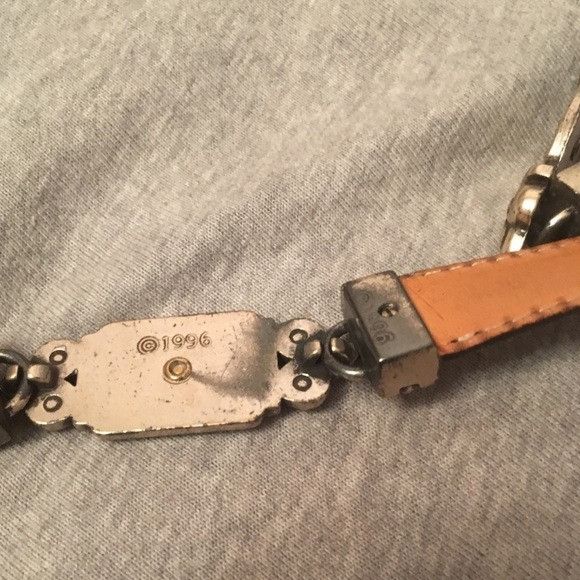 Brighton Vintage Brighton Gold & Silver Chain Black Belt Size ONE SIZE - 8 Thumbnail