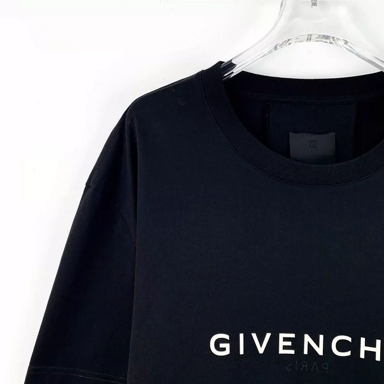 Givenchy Givenchy Givenchy Black Logo Cotton Short Sleeve TShirt -2 Size US L / EU 52-54 / 3 - 3 Thumbnail