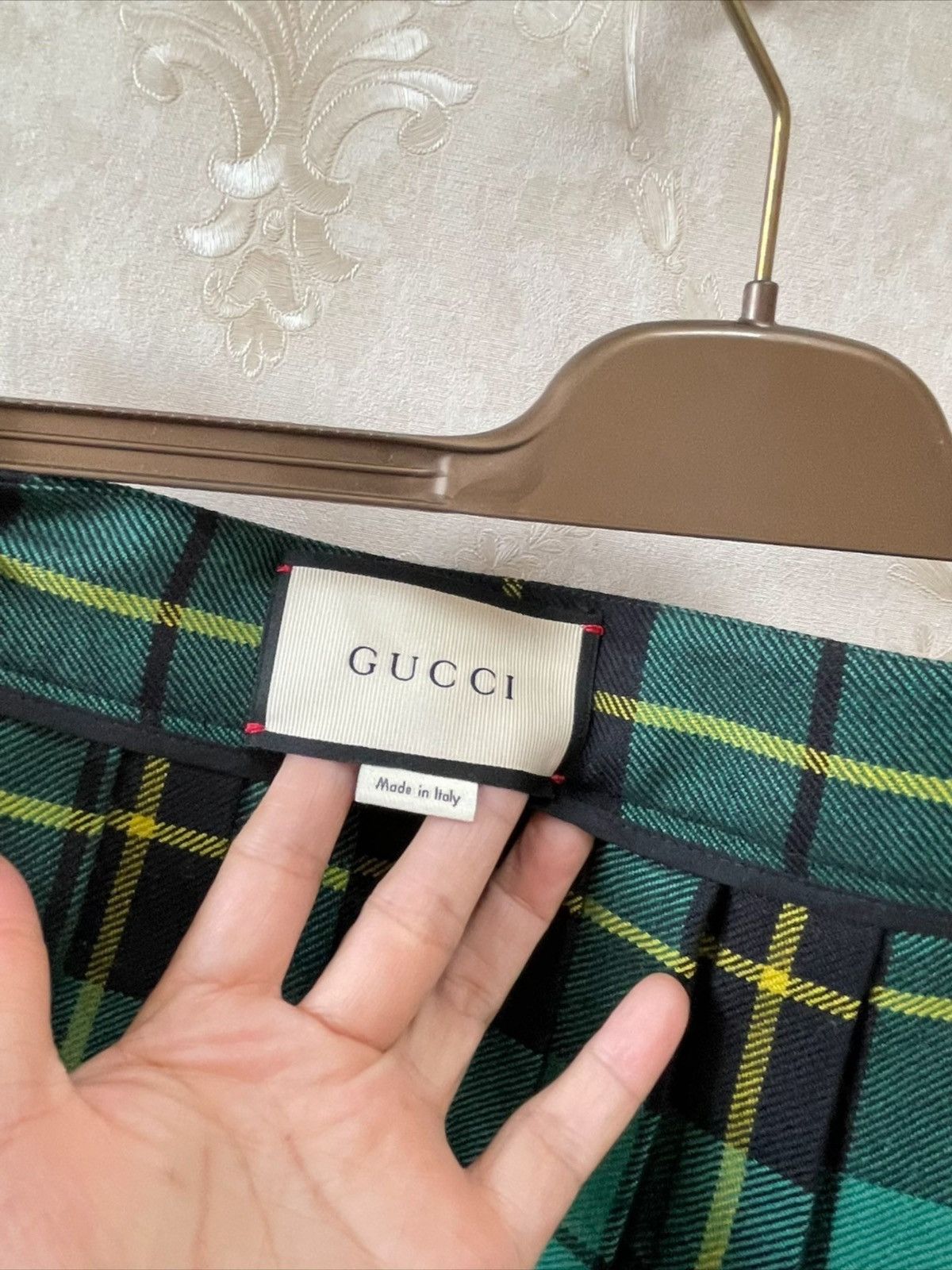 Gucci GUCCI Plaid Print Knee-Length Skirt Size 28" / US 6 / IT 42 - 4 Thumbnail