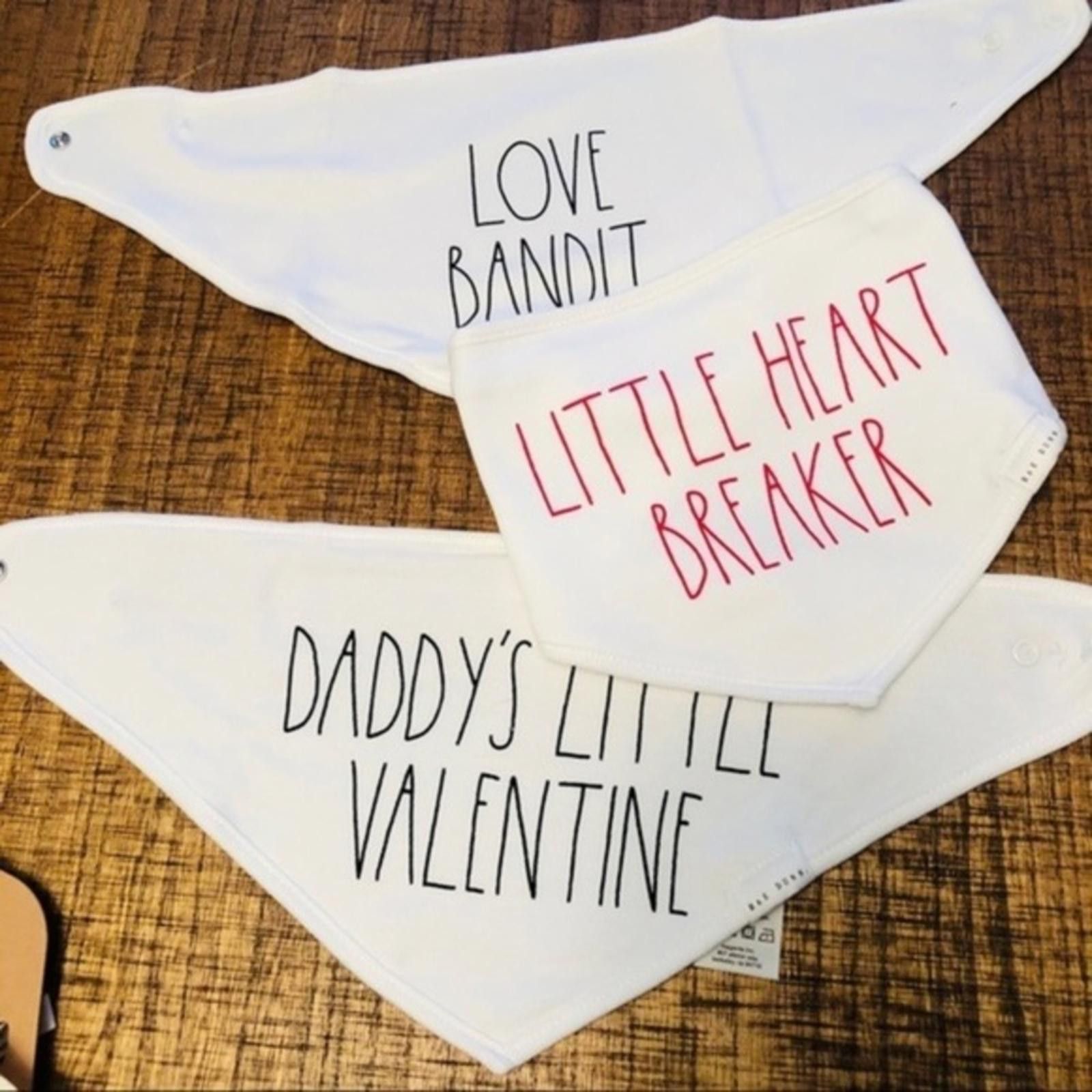 Designer Rae Dunn Valentine’s bibs​​​​ Size ONE SIZE - 1 Thumbnail