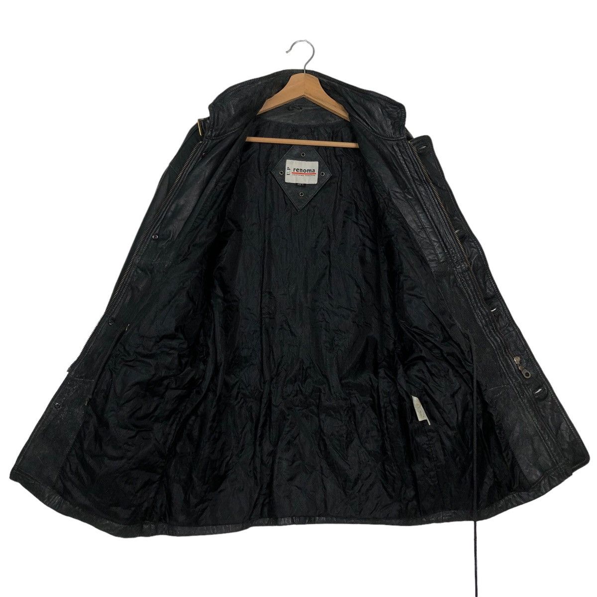 Genuine Leather 🔥90s Vintage Genuine Leather Biker Jacket Renoma Japan Made Size US L / EU 52-54 / 3 - 10 Thumbnail