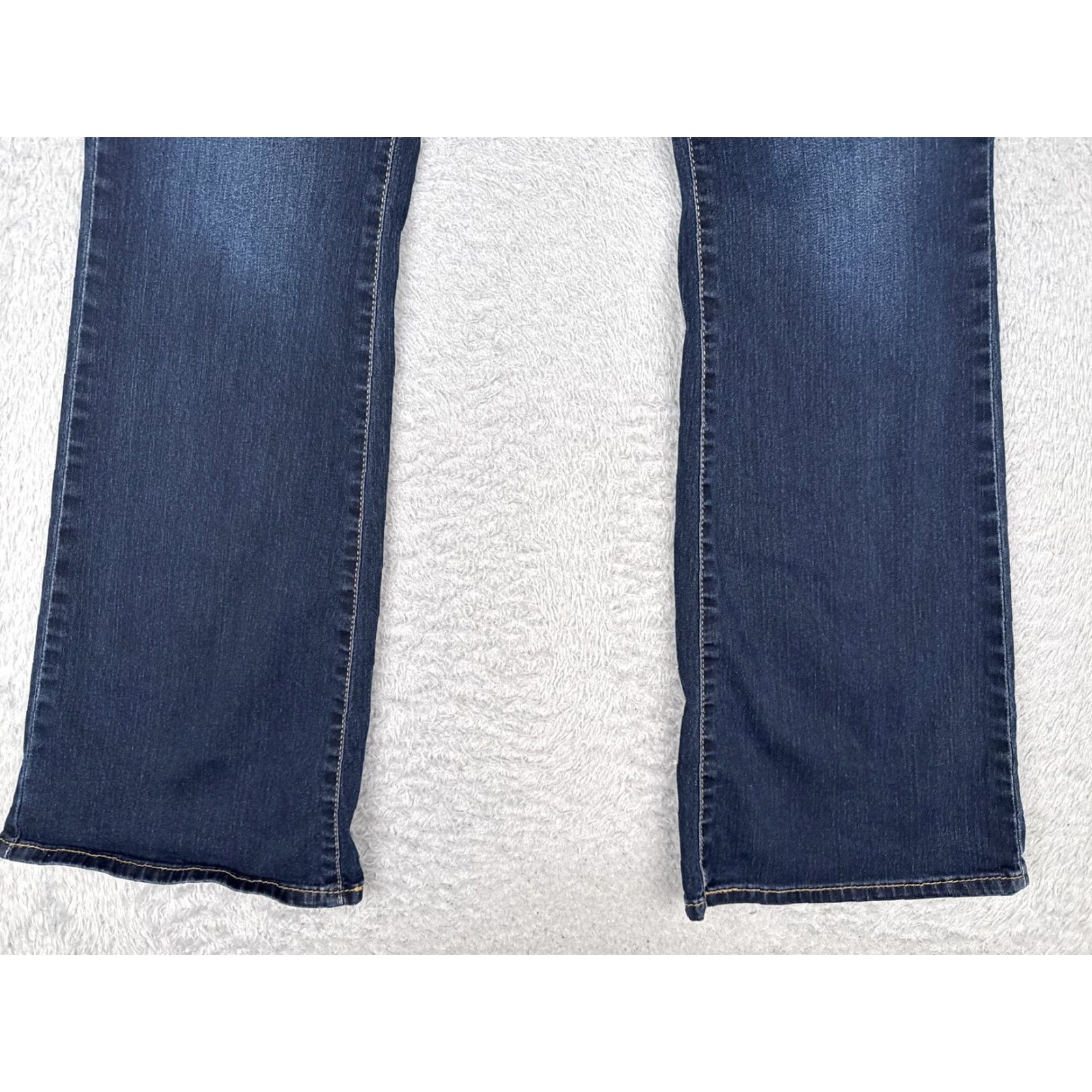 Vintage Levi Strauss Signature Jeans Womens 33x34 Dark Wash Bootcut Stretch Denim Size 38" / US 16 / IT 52 - 2 Thumbnail