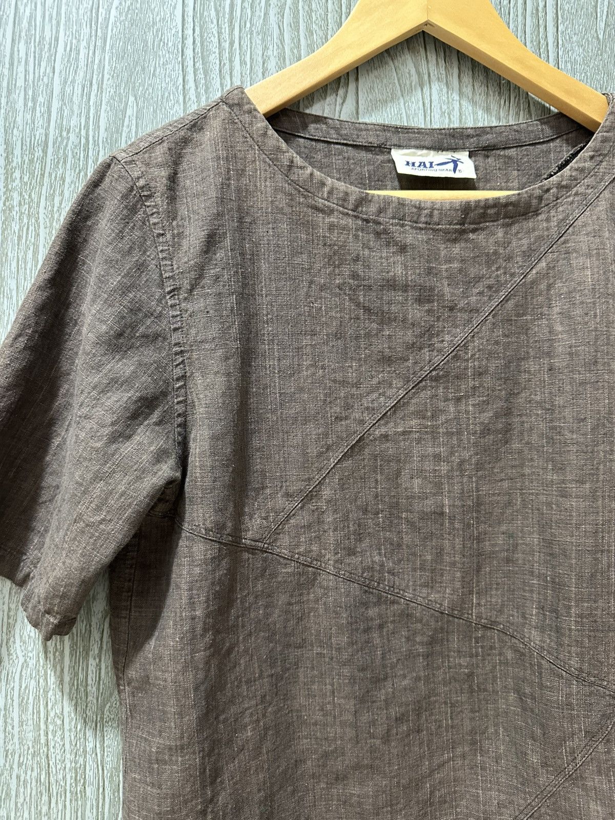 Hai Sporting Gear Vintage Hai Sporting Gear Linen Cut & Sewn Shirt (Rare) Size US M / EU 48-50 / 2 - 14 Thumbnail