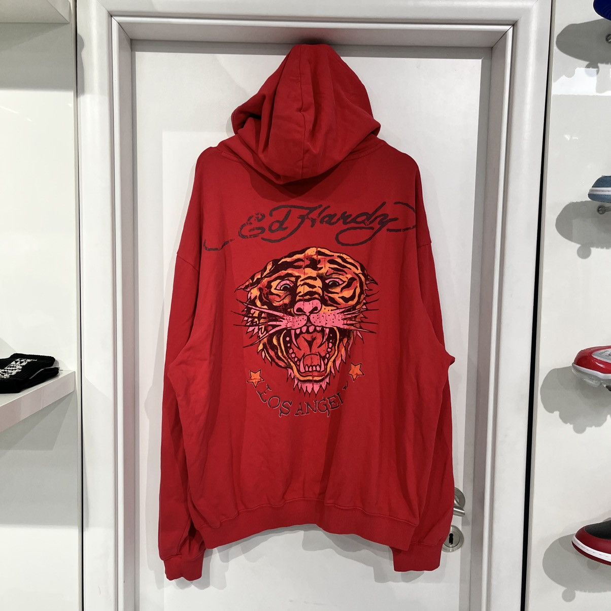 Ed Hardy Ed Hardy Tiger Hoodie Red Size US XXL / EU 58 / 5 - 2 Thumbnail