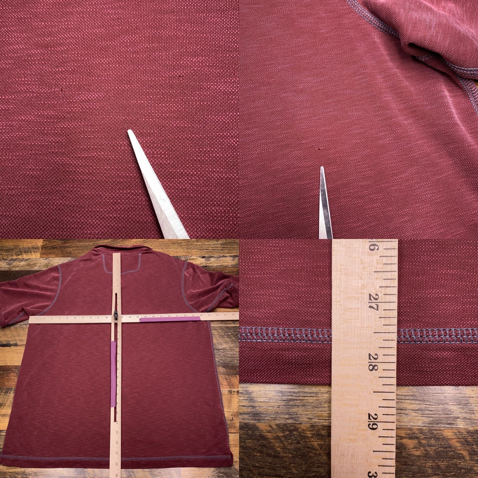 Tommy Bahama Tommy Bahama Polo Shirt Adult M Burgundy Embroidered Marlin Logo Mens Size US M / EU 48-50 / 2 - 9 Thumbnail