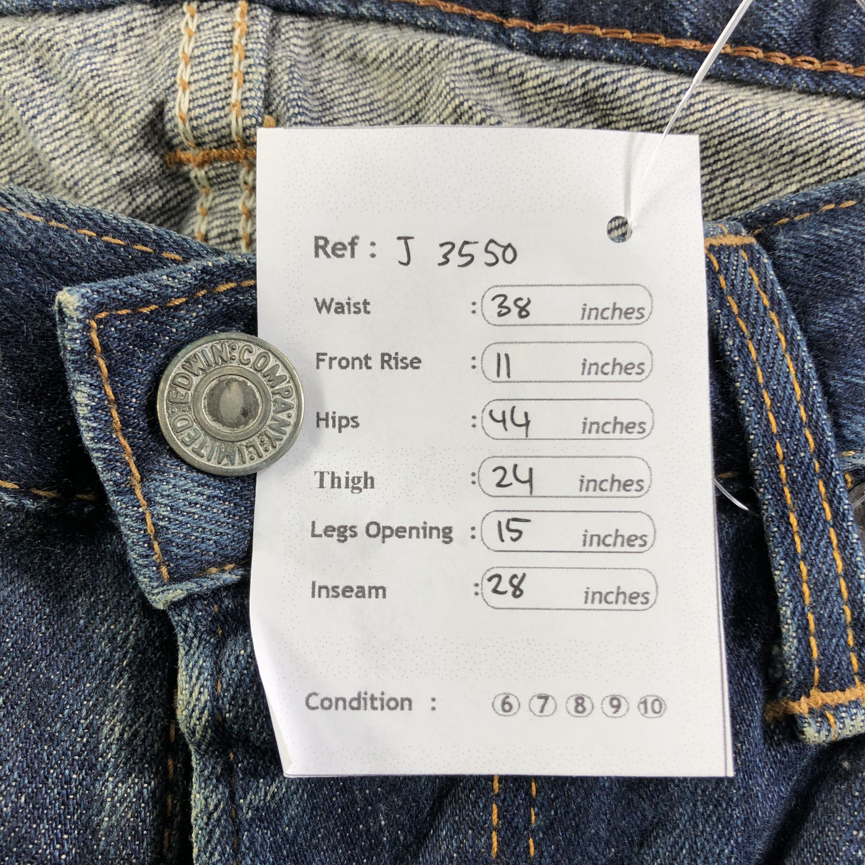 Edwin Vintage Blue Wash Edwin Jeans-J3550 Size US 38 / EU 54 - 13 Thumbnail