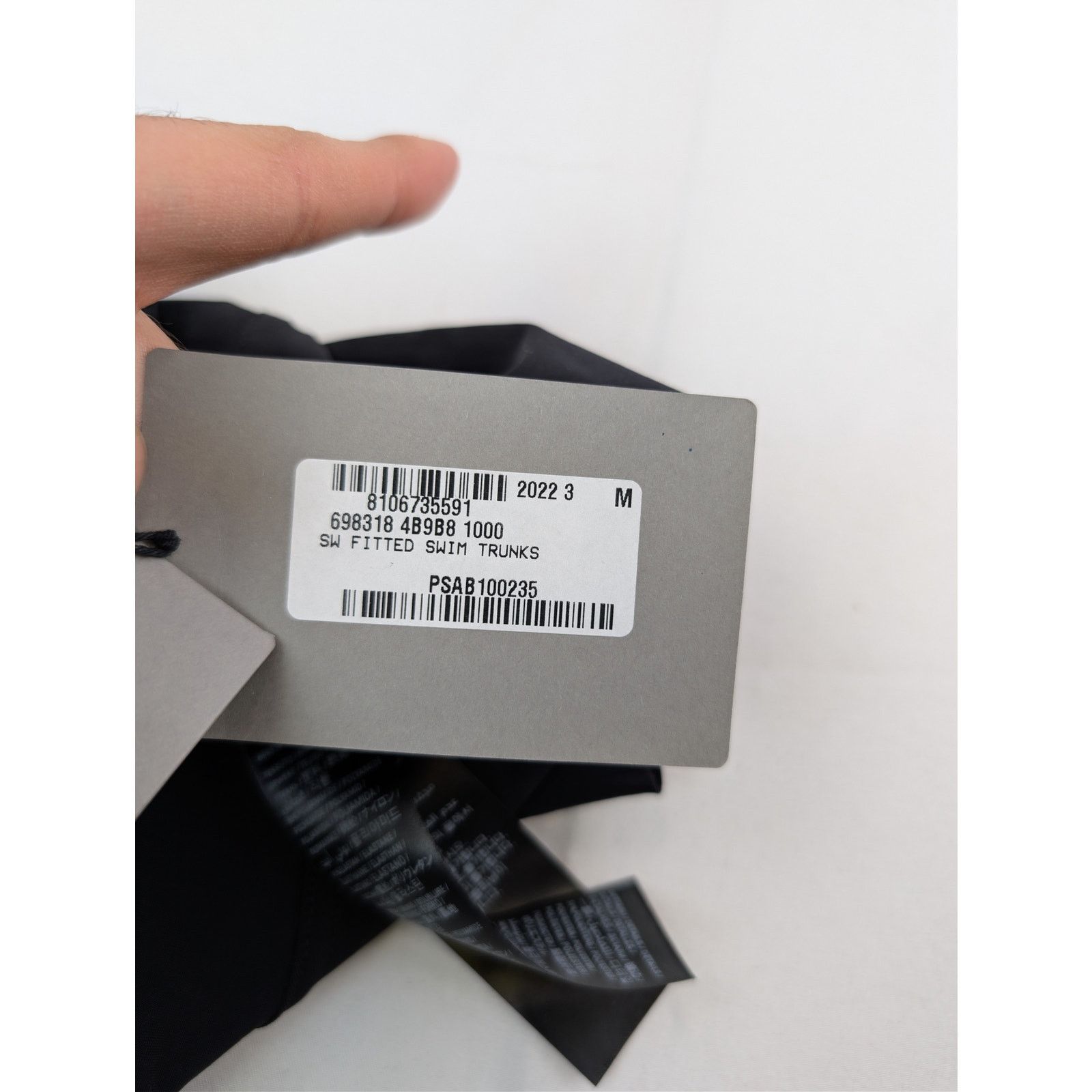 Balenciaga o1rshd1 Size: M / Swimwear Fitted Swim Trunks Short in Black Size US 32 / EU 48 - 21 Thumbnail