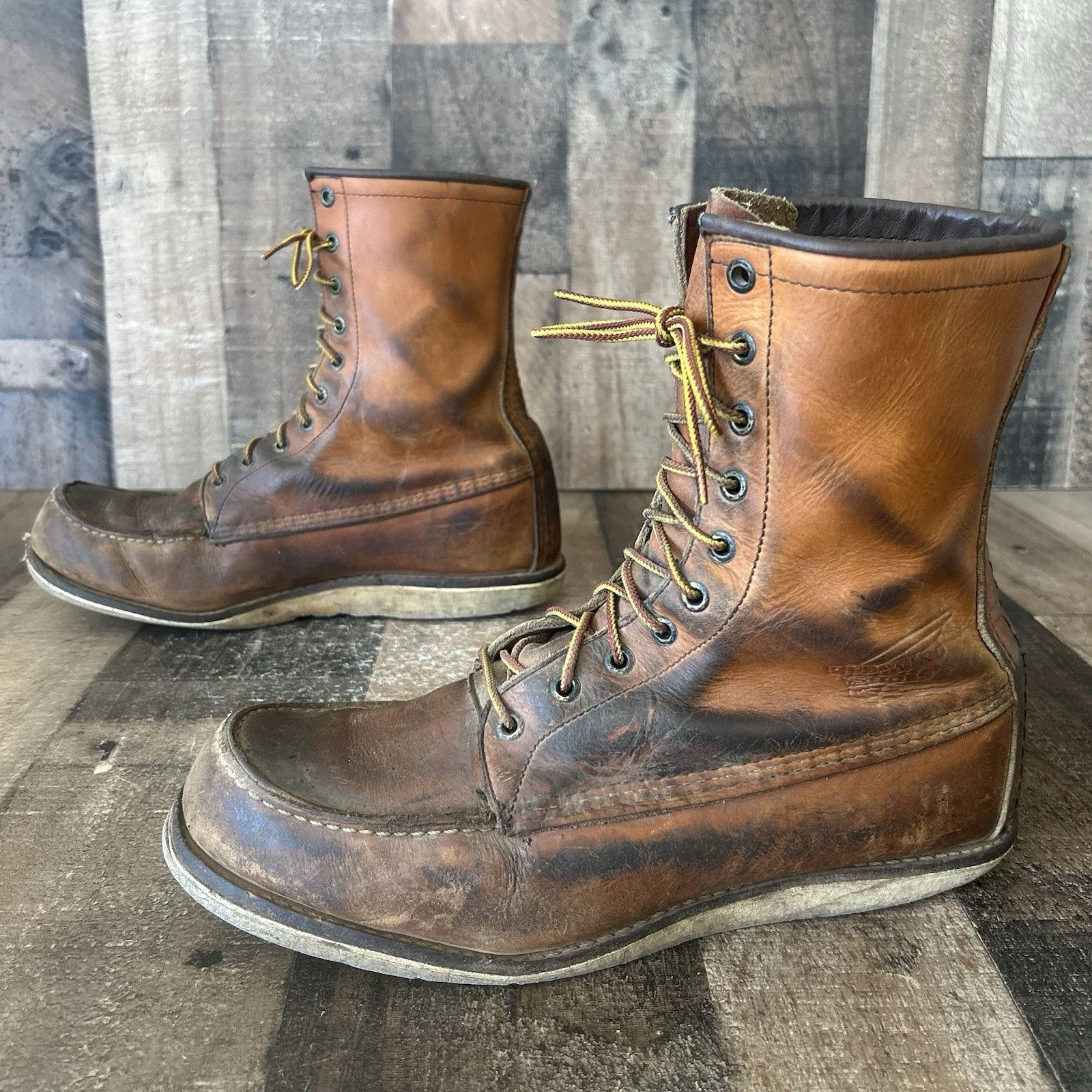 Red Wing Red Wing 10877 Moc Toe Work Boots Mens 11.5 D Size US 11.5 / EU 44-45 - 10 Thumbnail