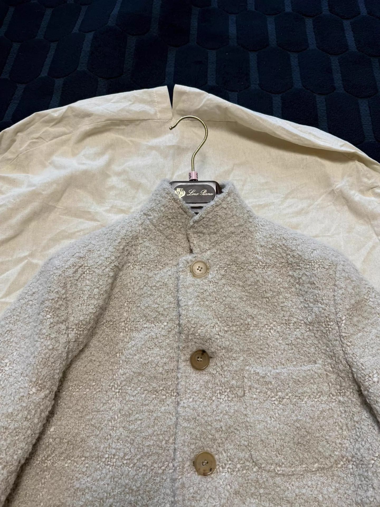 Loro Piana Loro Piana Alpaca Blend Short Jacket Beige 38 Size XS / US 0-2 / IT 36-38 - 4 Thumbnail