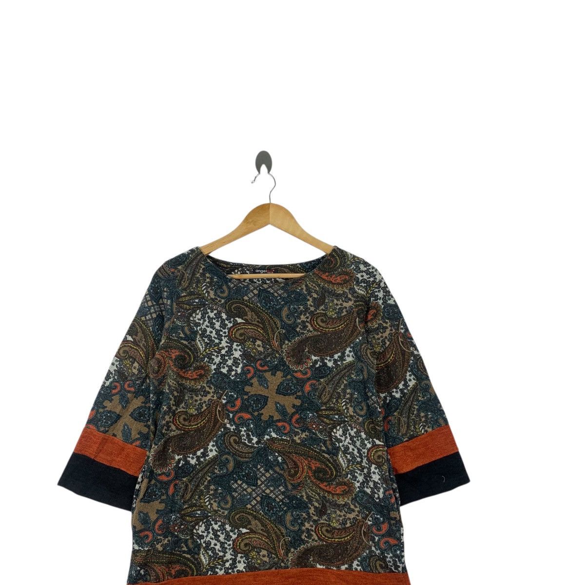 Other ANGEL PLUS TOKYO Paisley Over Print Blouse Shirt Top Spring Size S / US 4 / IT 40 - 2 Thumbnail