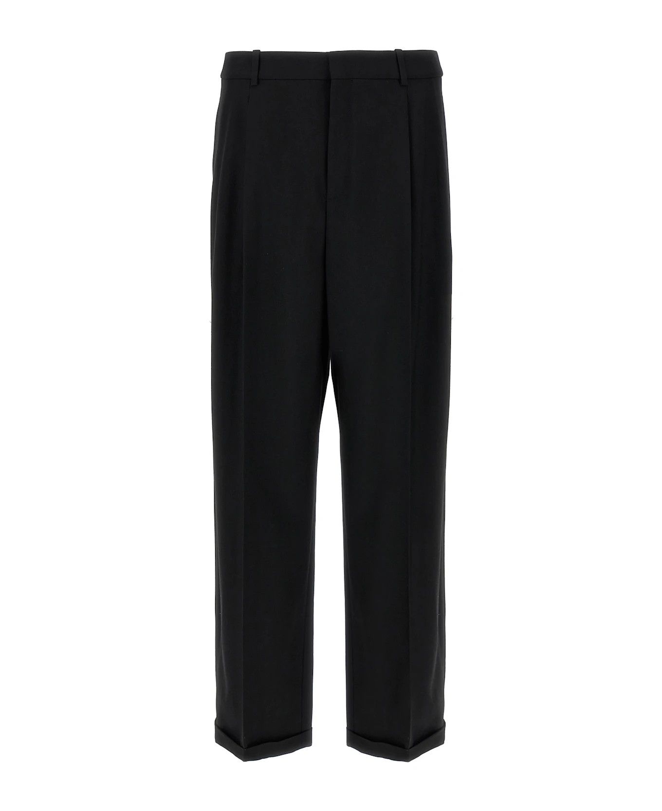 Saint Laurent Paris oc11z1225 796137 90'S Pants in Wool Twill in Black Size US 34 / EU 50 - 1 Thumbnail