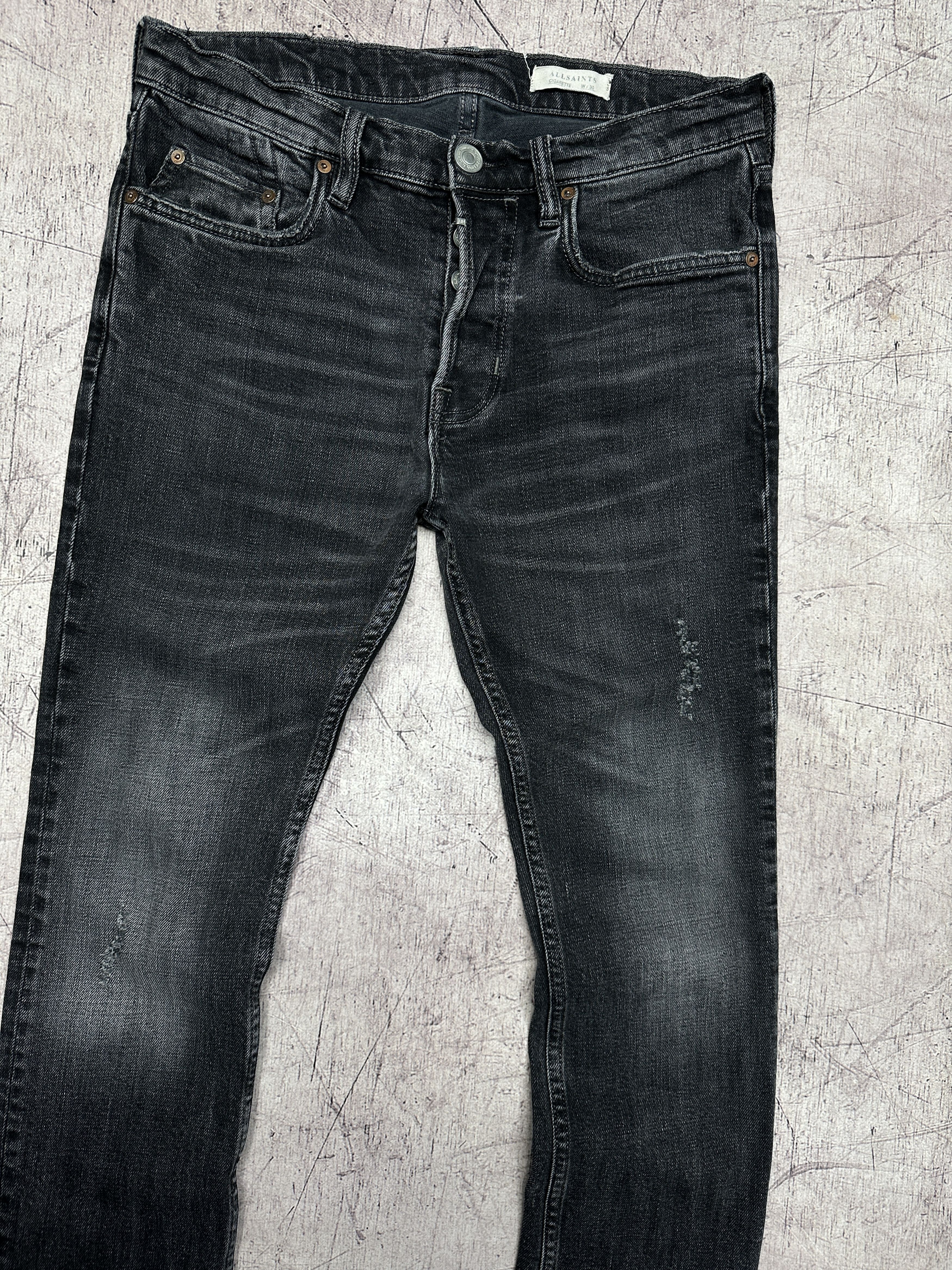 Allsaints Allsaints Mens Baden Cigarette Denim Pants Jeans Size US 30 / EU 46 - 2 Thumbnail