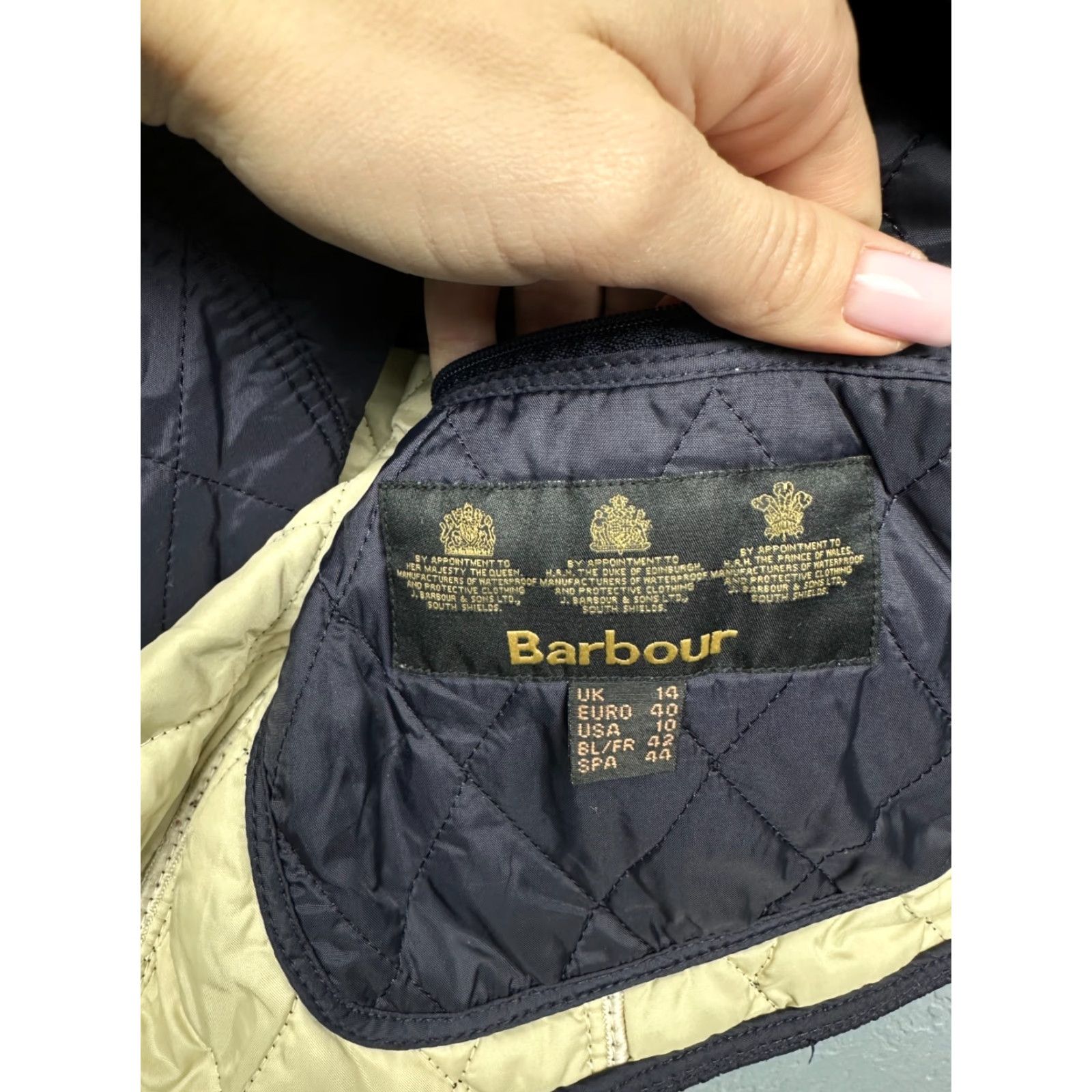 Barbour Barbour Vest Gilet Quilted Barbour Liddesdale Womens Summer UK 14 (L) Blue Quilted Vest Womens Mens Girls Size L / US 10 / IT 46 - 6 Thumbnail