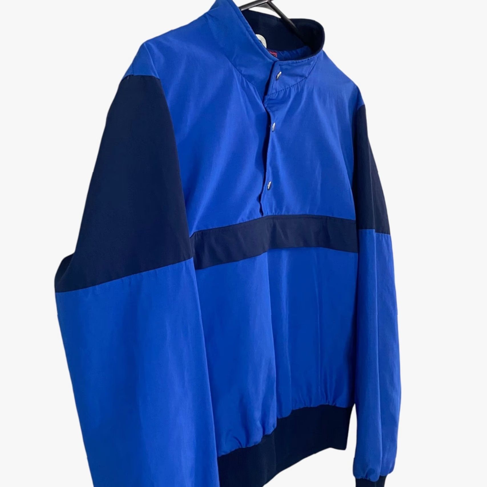 Etro VINTAGE Sports Wrap Jacket Blue Women L Outerwear Snap-Closure Retro Quarter-Button Size L / US 10 / IT 46 - 4 Thumbnail