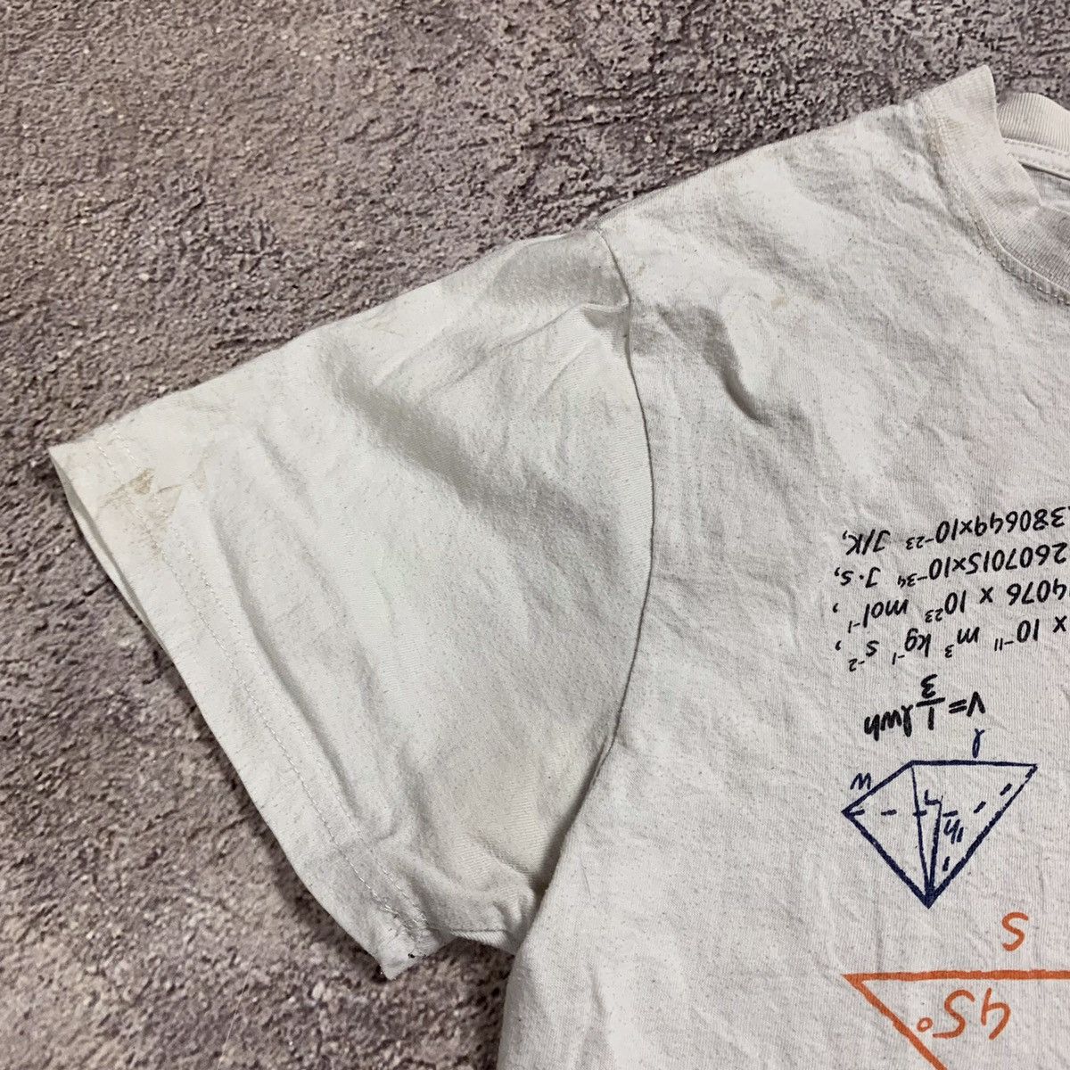 Vintage Vintage Y2K Graphic Tee Math Formulas Streetwear Skate M Size US M / EU 48-50 / 2 - 5 Thumbnail