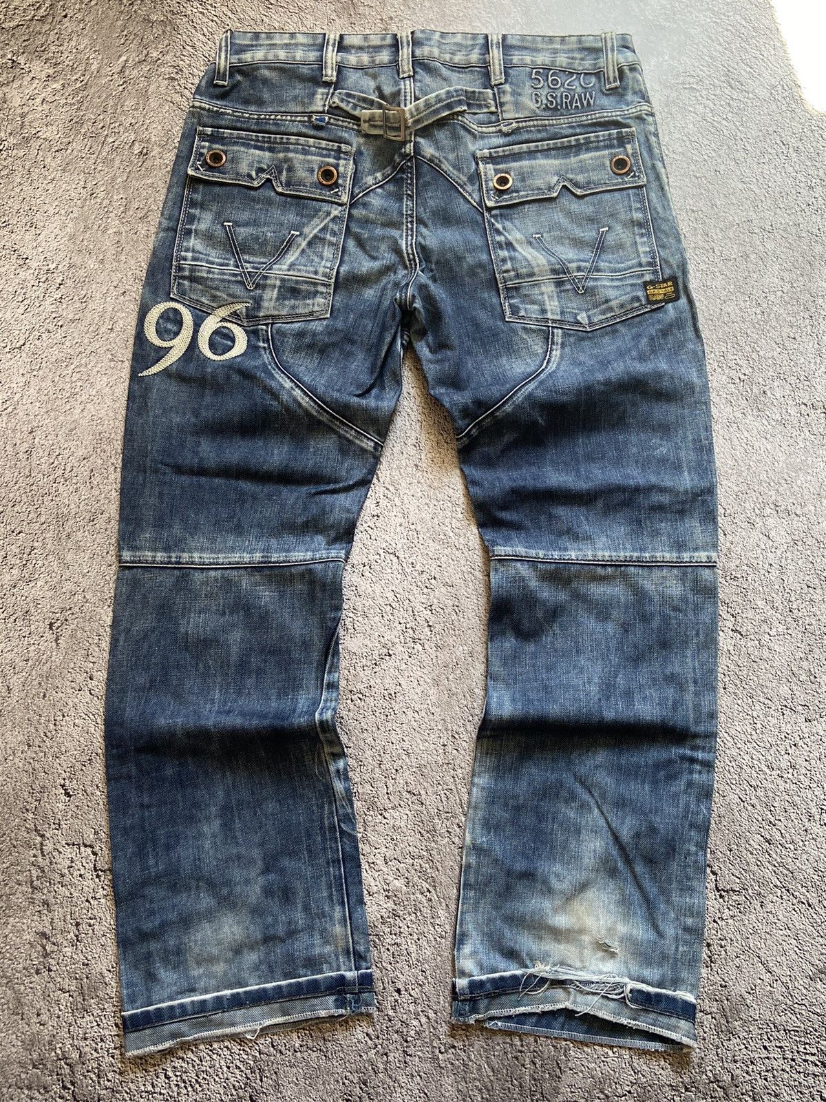 Japanese Brand × Vintage Crazy Vintage Washed Distressed Faded Denim Pants Size US 33 - 3 Thumbnail