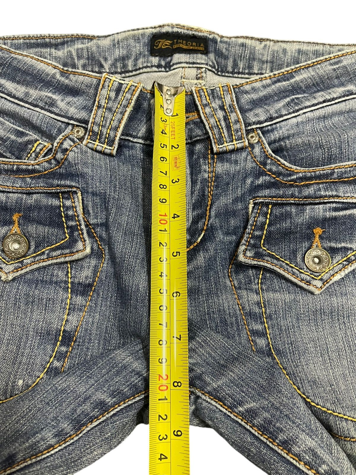 If Six Was Nine Vintage Japanese Brand Bleached Distressed Flare Jeans Size 28" / US 6 / IT 42 - 15 Thumbnail