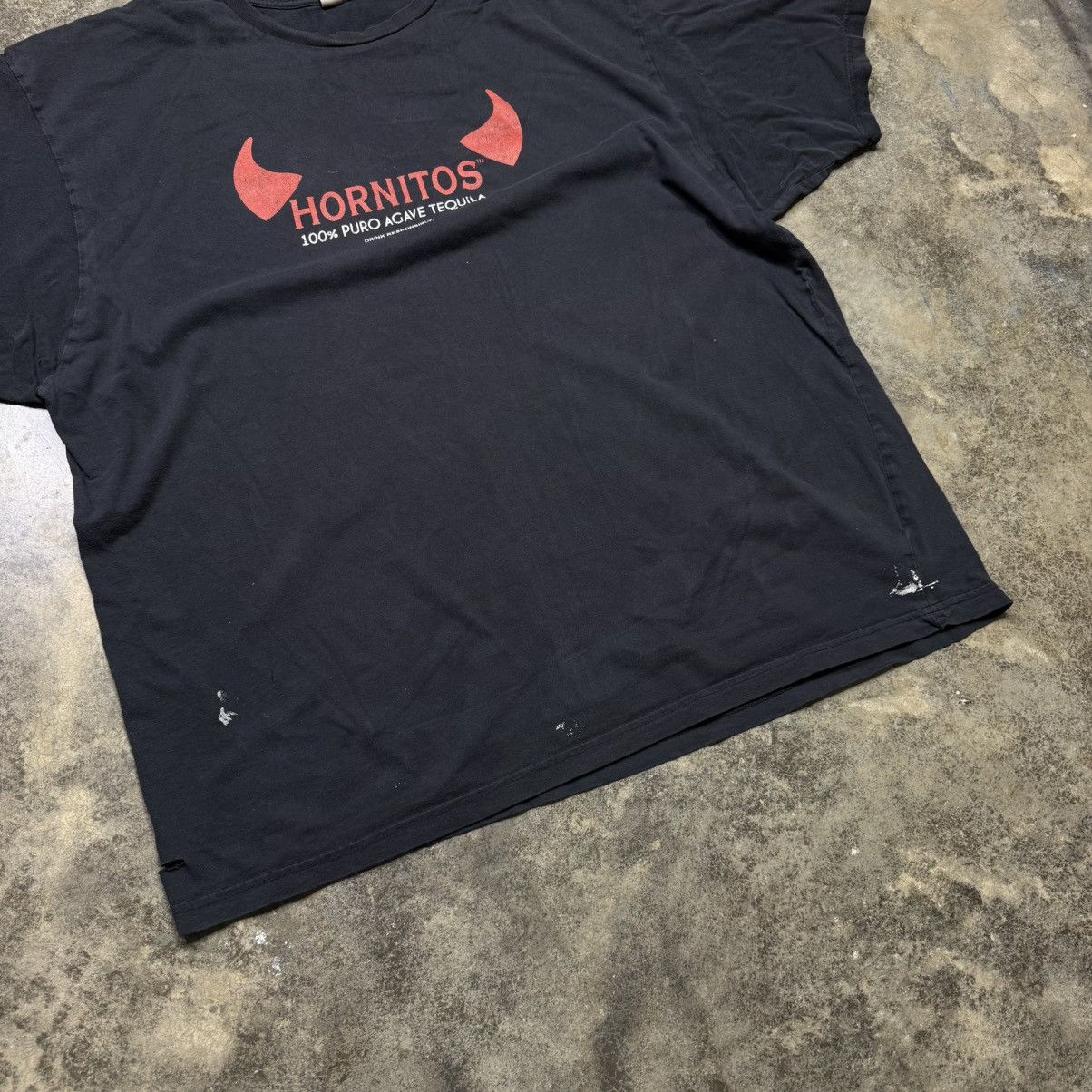 Vintage vintage hornitos tequilla devil horns baggy painter tshirt Size US XXL / EU 58 / 5 - 2 Thumbnail