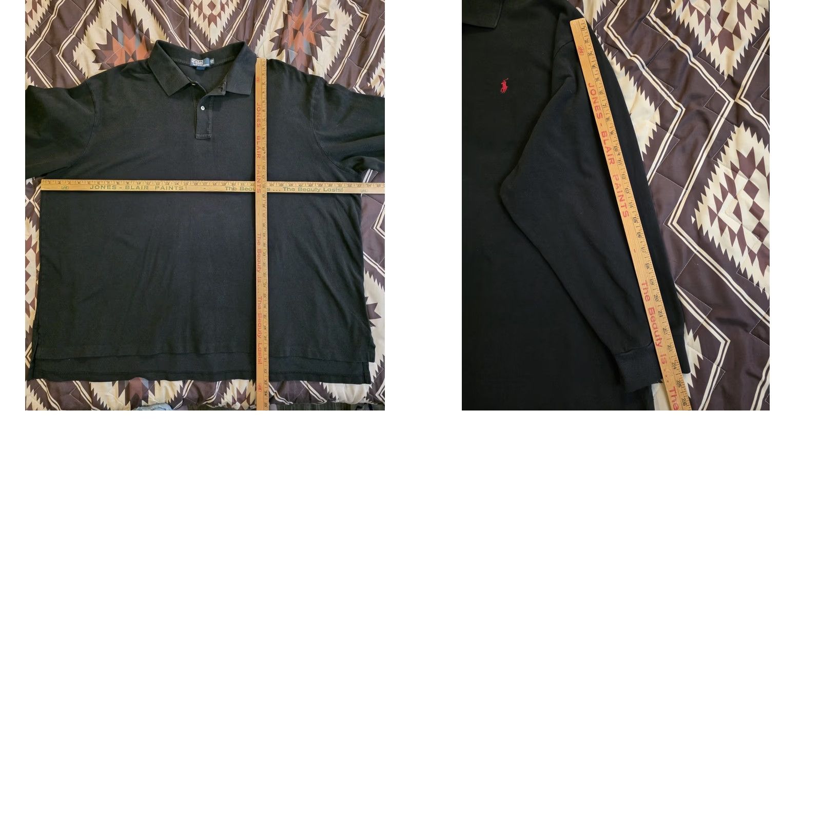 Polo Ralph Lauren VINTAGE Polo Ralph Lauren Black Polo Long Sleeve Size 5XB Big & Tall Mens Polo Shirt Black 5XB Polo Ralph Lauren Logo Pony Classic Preppy Vintage Men Size US XXL / EU 58 / 5 - 8 Thumbnail