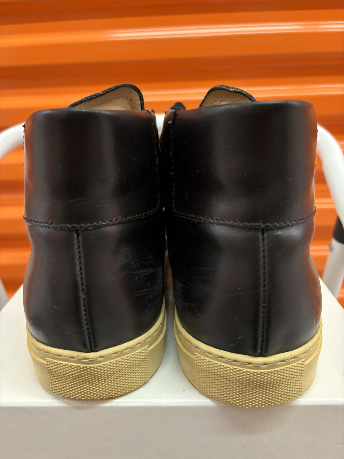 Common Projects × Designer ***FINAL DROP***RARE COMMON PROJECTS VINTAGE HIGH LEATHER 43 Size US 10.5 / EU 43-44 - 7 Thumbnail