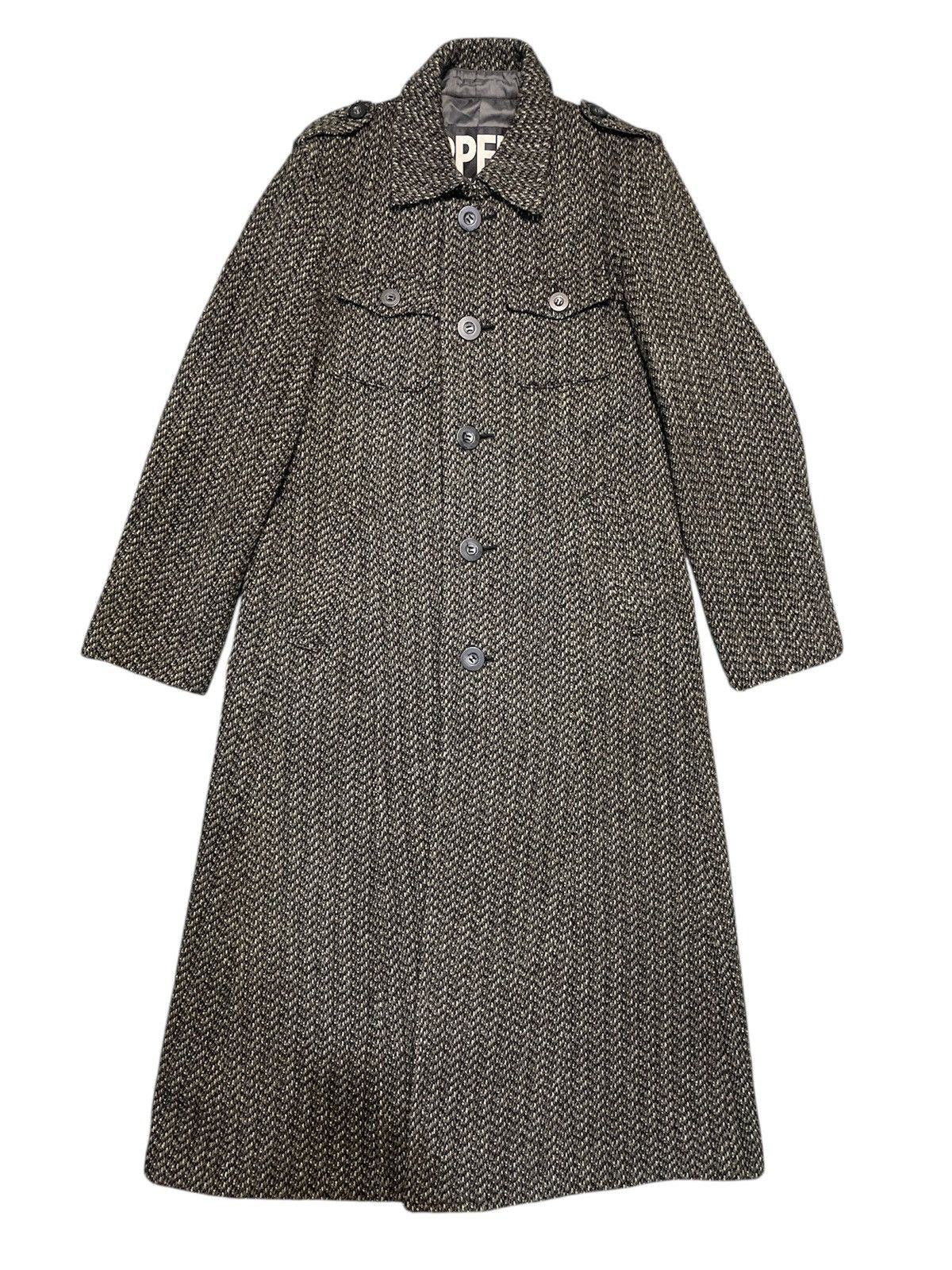 Japanese Brand PPFM HERRINGBONE Wool Long Jacket Heavy Coat Size US M / EU 48-50 / 2 - 1 Thumbnail