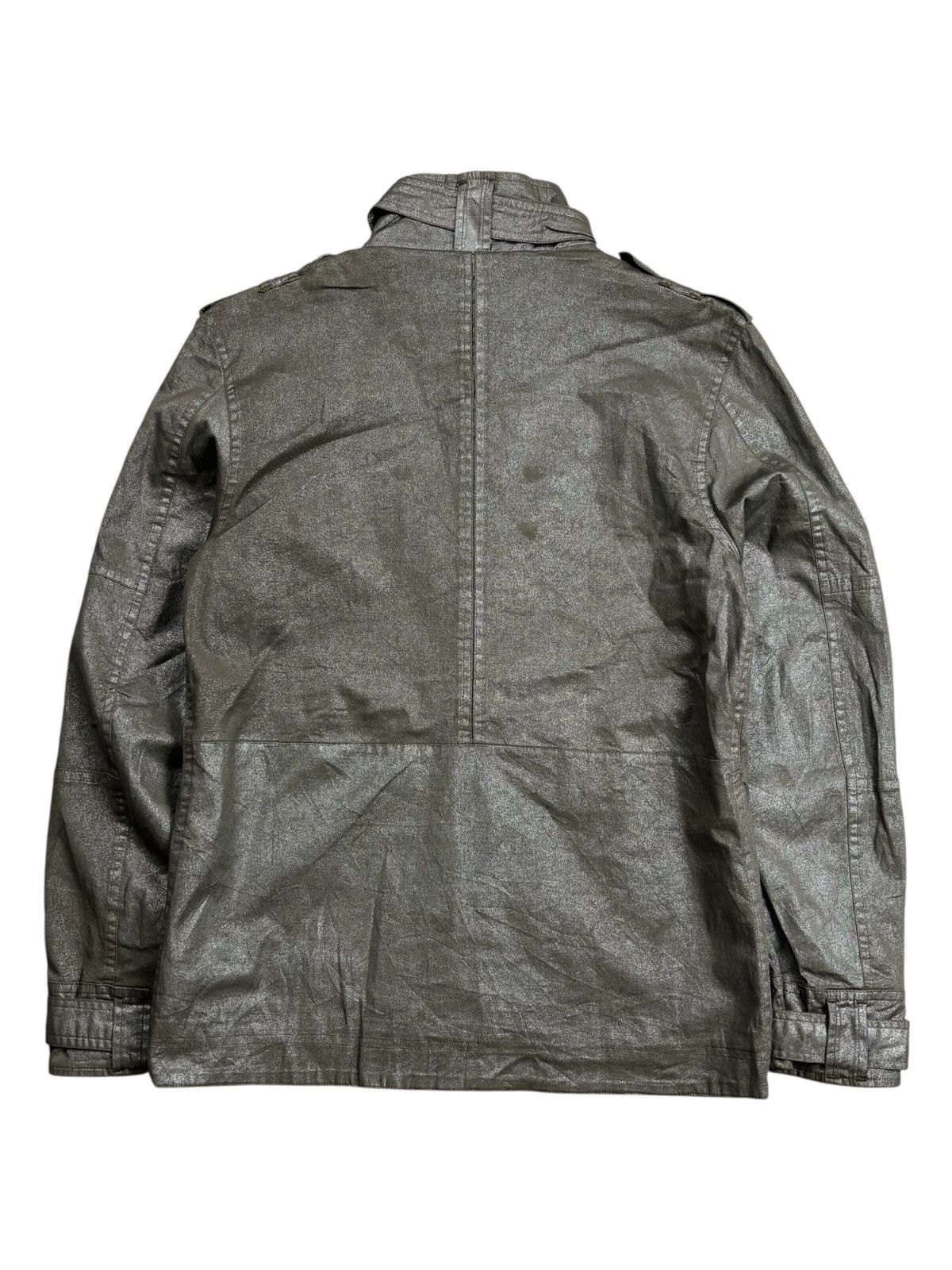 BUFFALO BOBS 2000s A.S.M - Vkei Style Waxed Rider Jacket Size US M / EU 48-50 / 2 - 3 Thumbnail