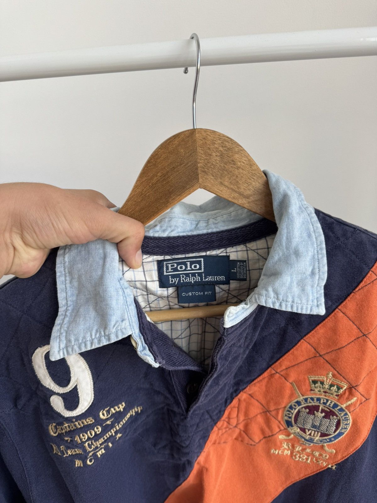 Polo Ralph Lauren Polo Ralph Lauren Captains Cup RP Team Polo Long Sleeve Size US L / EU 52-54 / 3 - 7 Thumbnail