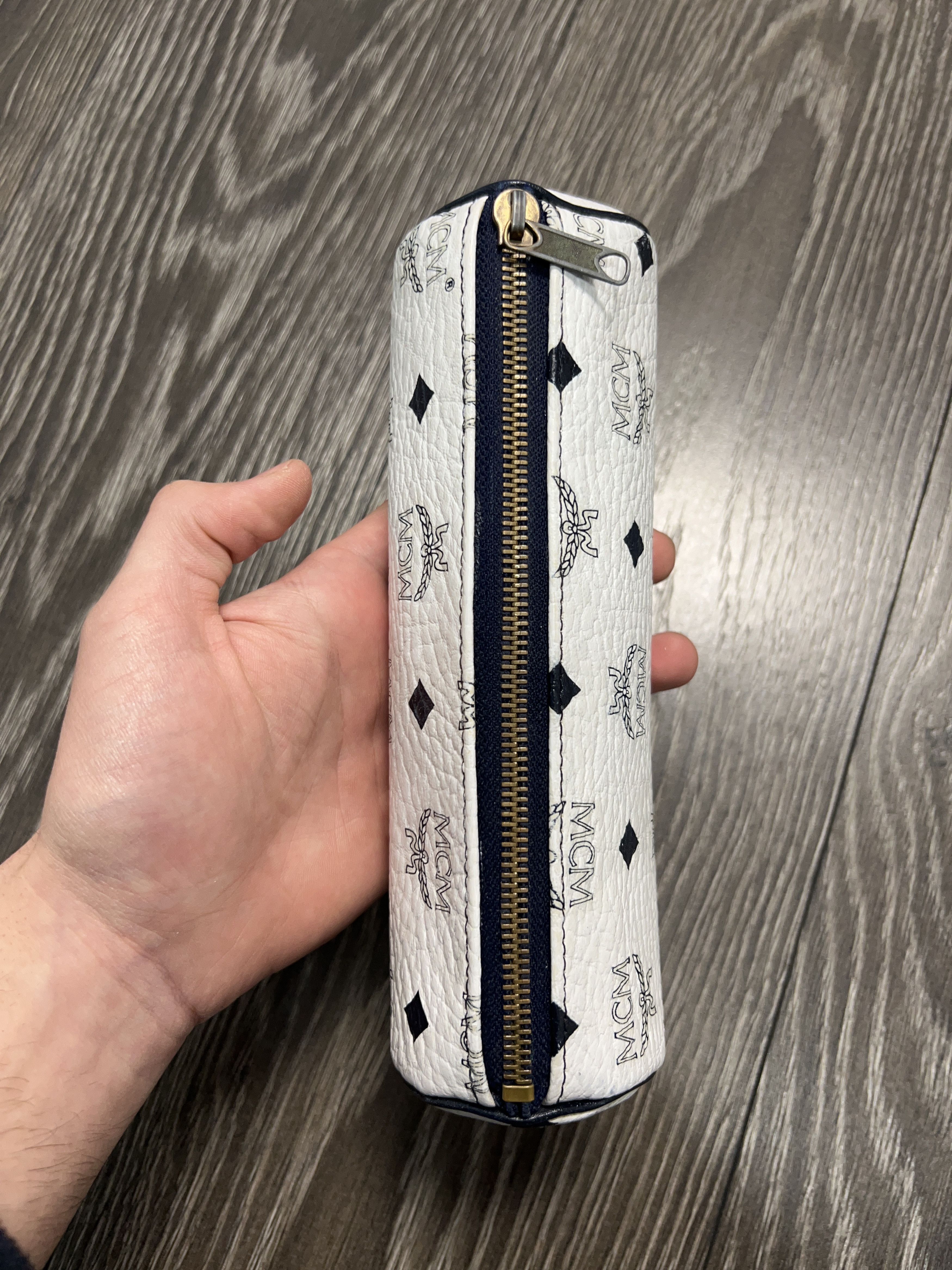MCM Munchen Vicetos Pencil Pen Case ZIp Cover Cylinder Pouch Bag Size ONE SIZE - 9 Thumbnail