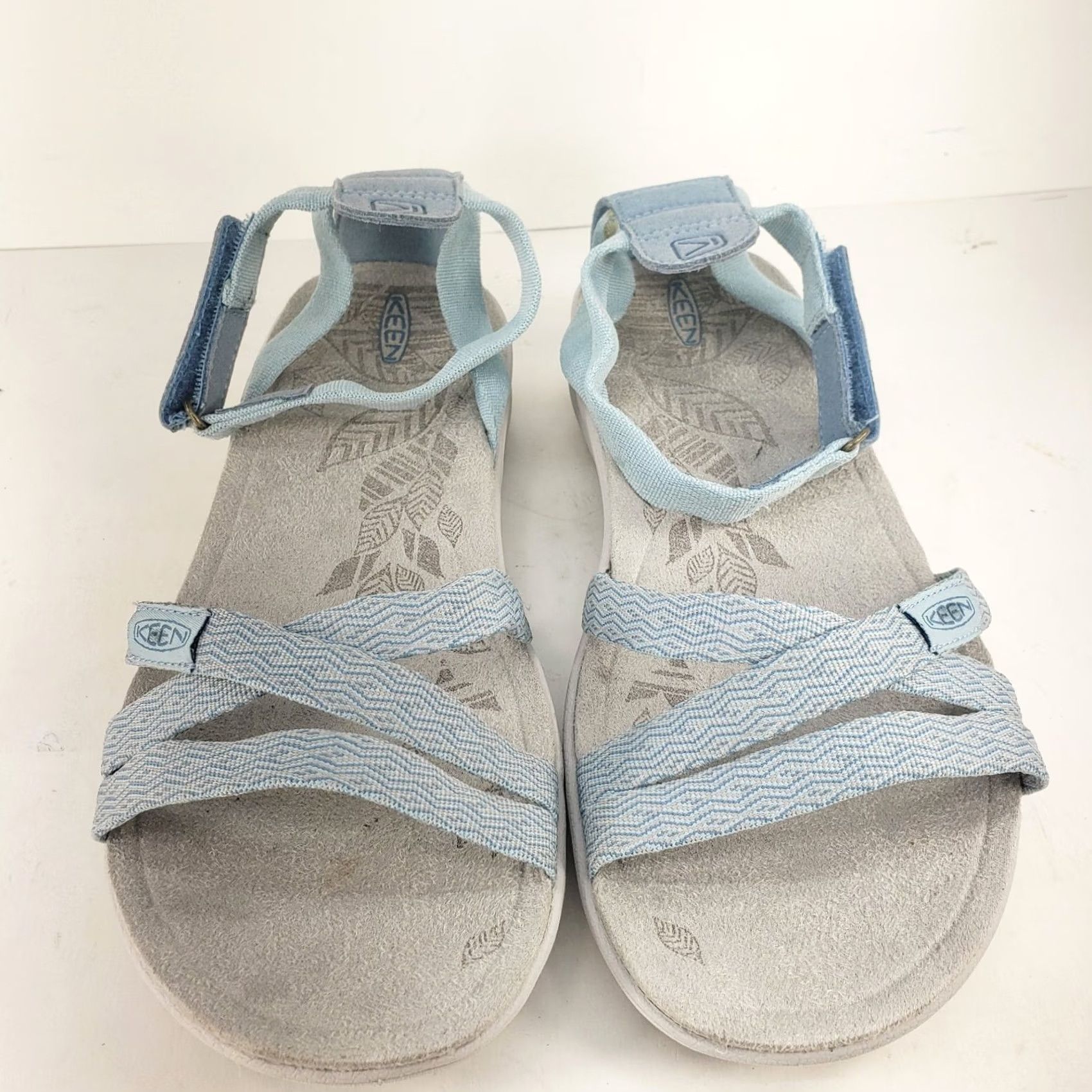 KEEN KEEN Women's Sandals Cute Strappy 9 Blue Gray Summer EUC!! Size US 9 / IT 39 - 3 Thumbnail