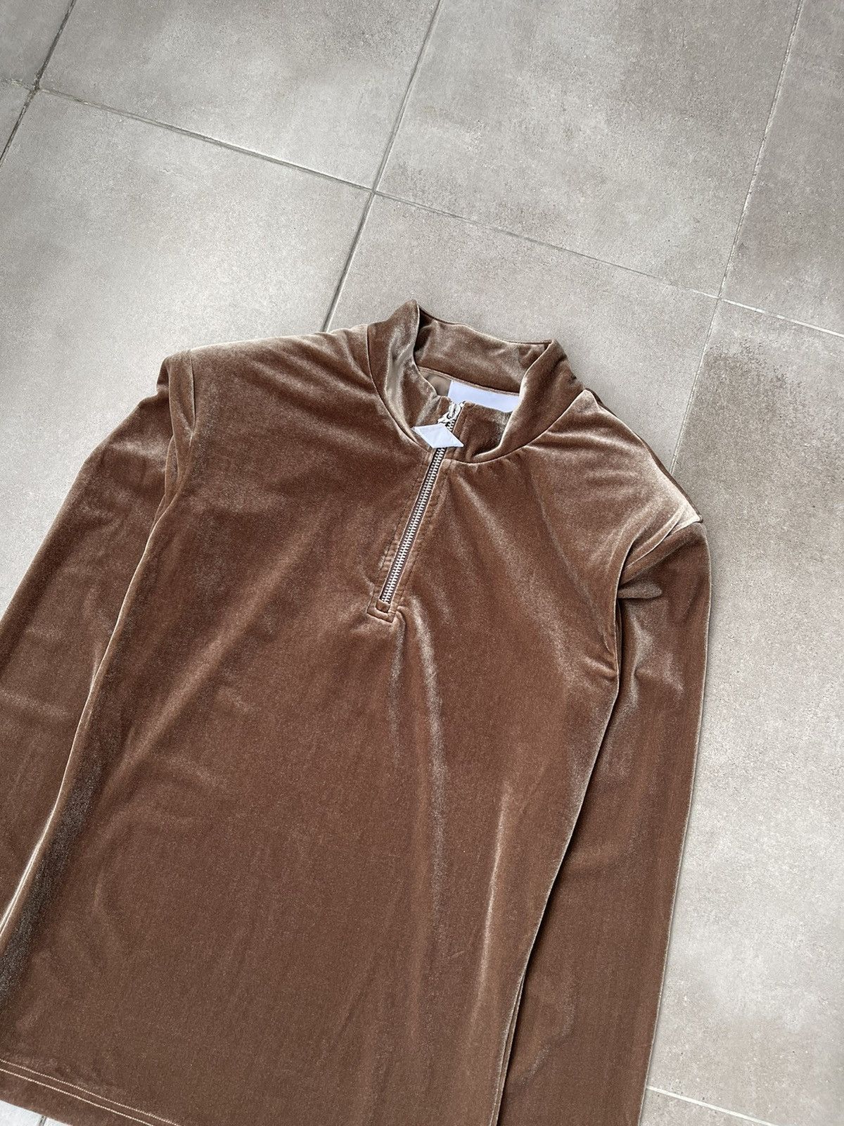 Han Kjobenhavn !DS! SS22 Han Kjobenhavn Half Zip Sharp Brown Long sleeve Size US M / EU 48-50 / 2 - 16 Thumbnail