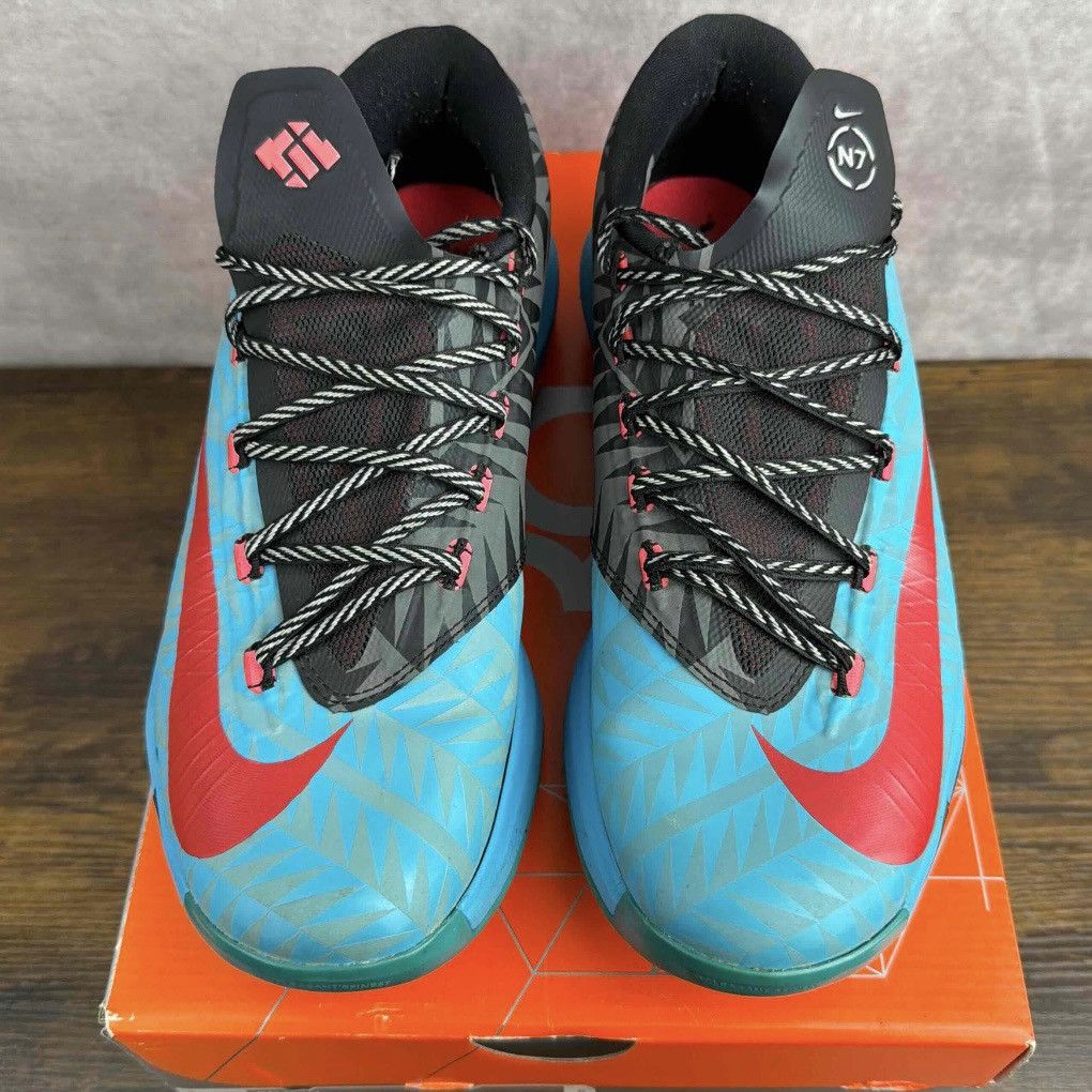 Nike Nike KD 6 N7 Size 8.5 626368-466 Blue Multicolor Basketball Size US 8.5 / EU 41-42 - 5 Thumbnail