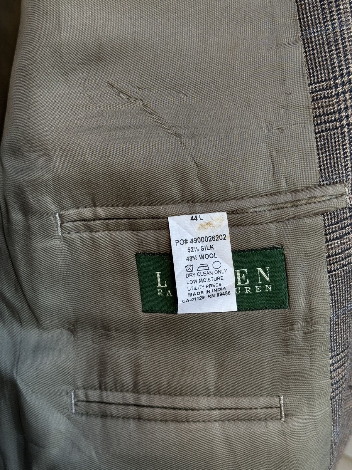 Ralph Lauren Lauren Ralph Lauren Blazer Jacket Coat 52% Silk/48% Wool 44L Size 44L - 6 Thumbnail