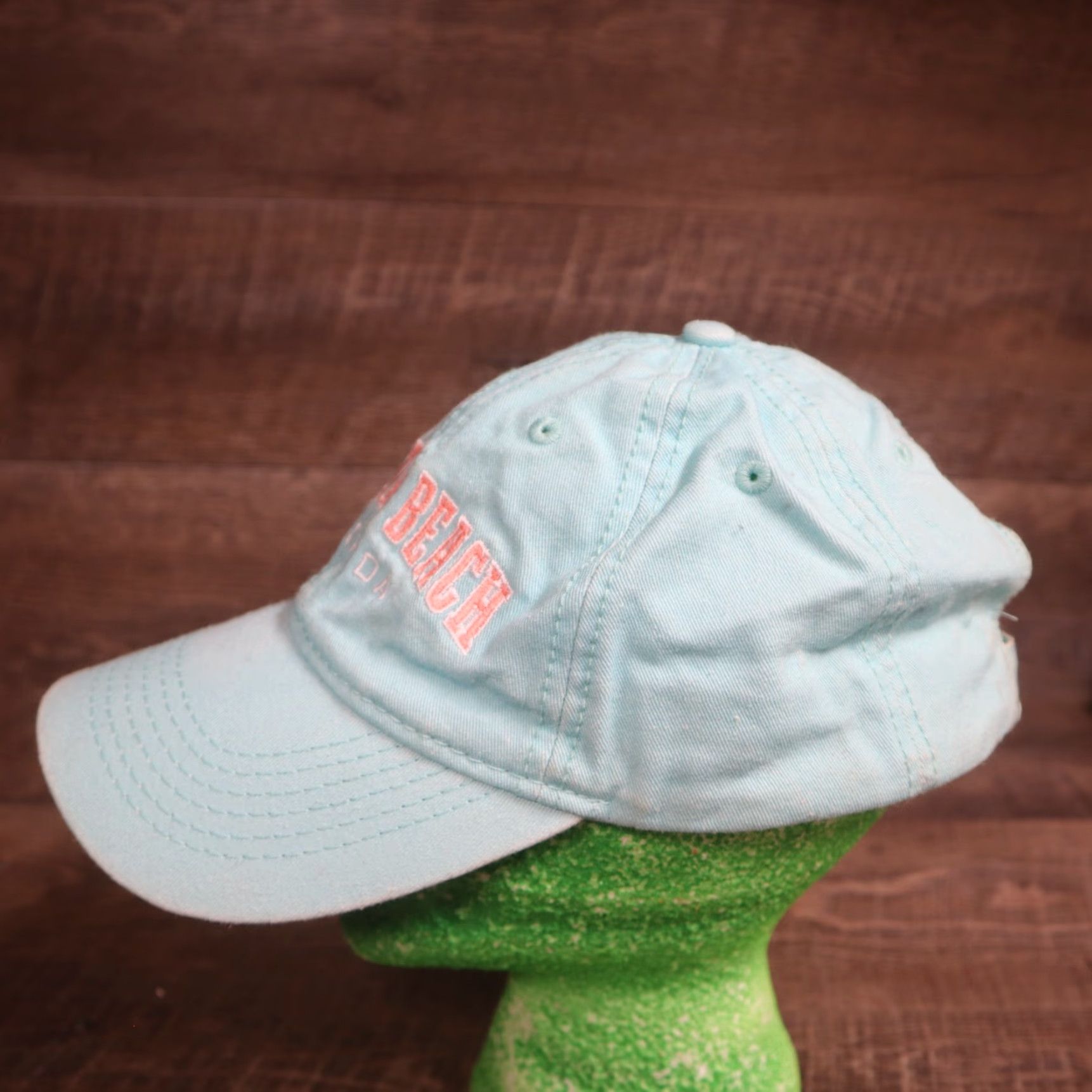 Vintage VINTAGE Daytona Beach Florida DB FL Blue Baseball Cap Hat Adjustable Adult Adjustable Size ONE SIZE - 5 Thumbnail