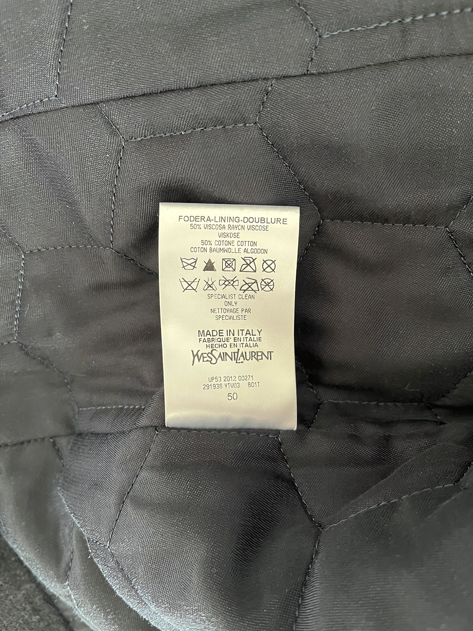 Saint Laurent Paris SHEARLING WOOL BOMBER BIKER JACKET BY TOM FORD Size US M / EU 48-50 / 2 - 7 Thumbnail