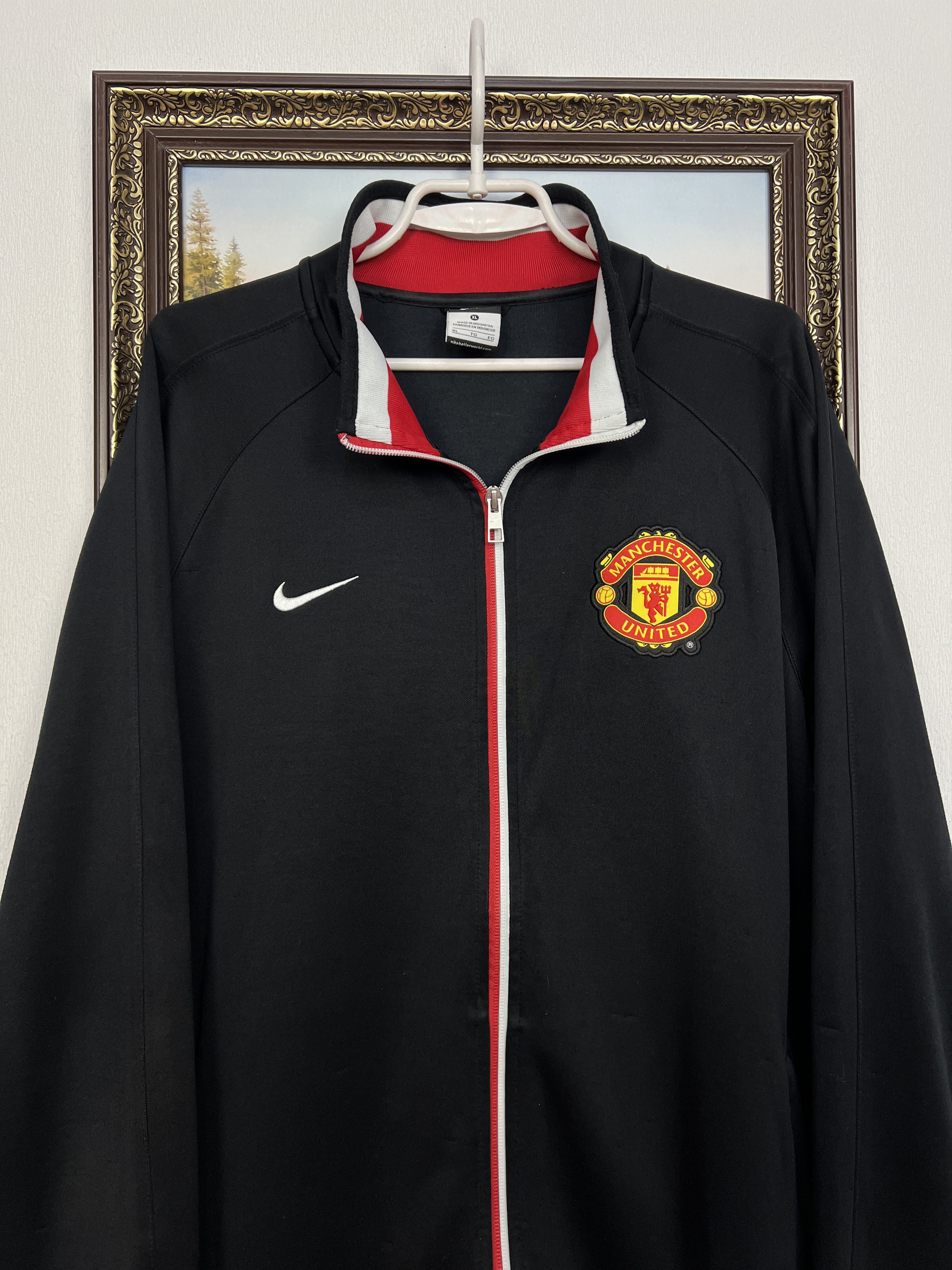 Nike Vintage Manchester United Football Jacket Soccer Track Top Size US XL / EU 56 / 4 - 2 Thumbnail