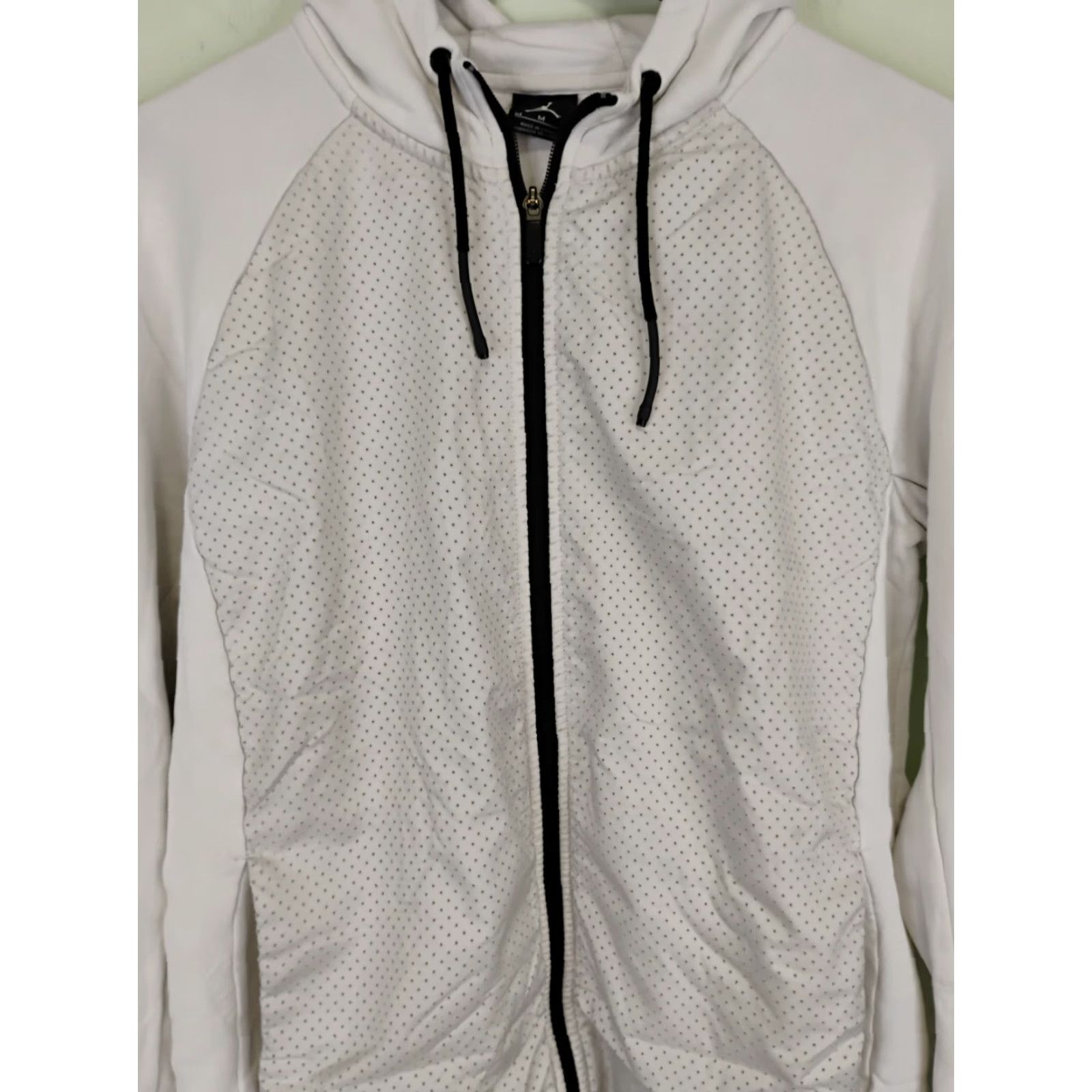 Jordan Brand Jordan Jumpman Full Zip Hoodie M White Unisex Adults Regular Sleeve Long Zip Solid, Hoodie, White, Full Zip, M, Jordan, Jumpman, Unisex, Medium Size US M / EU 48-50 / 2 - 2 Thumbnail
