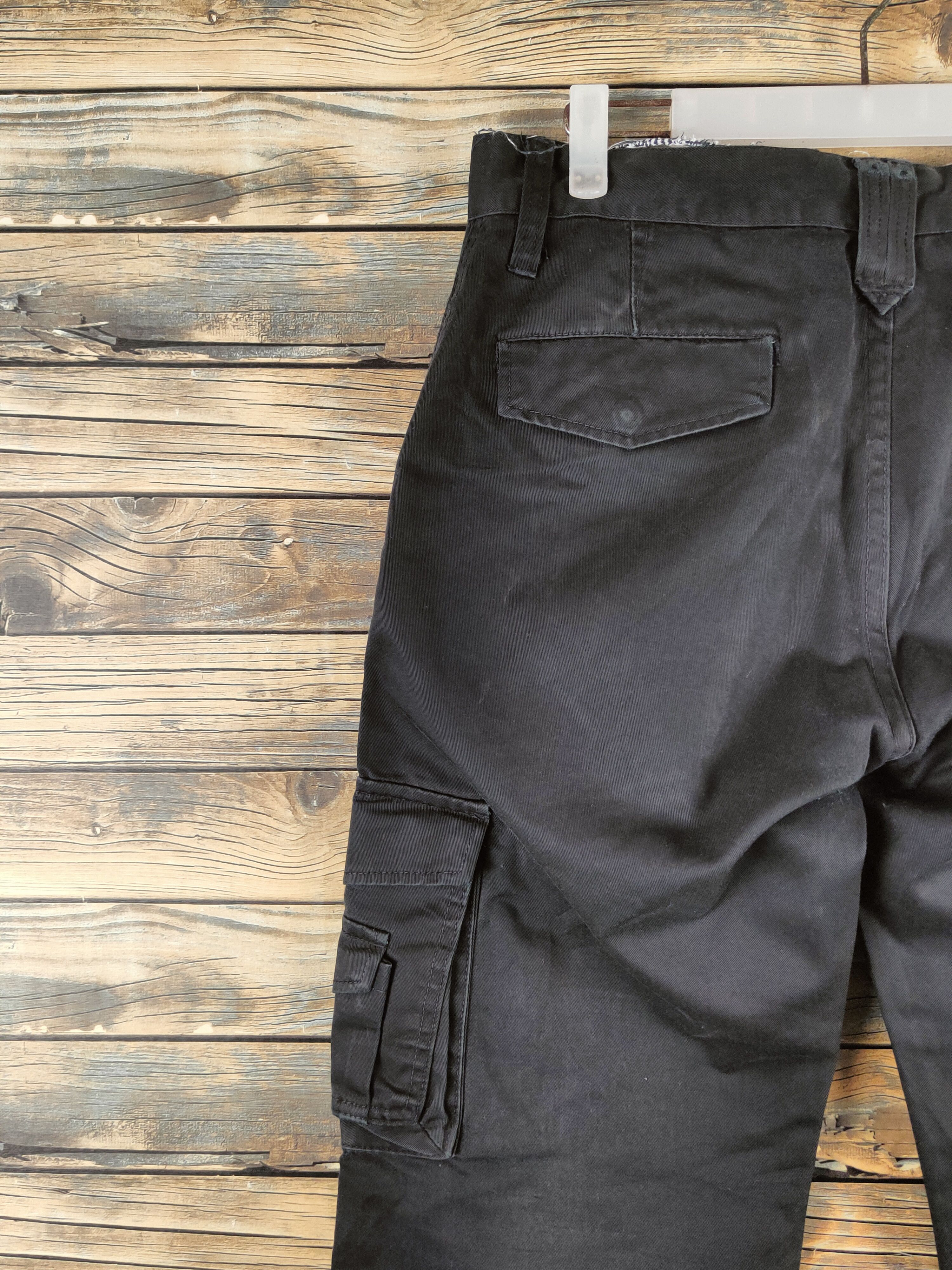 Japanese Brand DL Doublefocus Black Multipocket Cargo Pants #46-372 Size US 32 / EU 48 - 10 Thumbnail