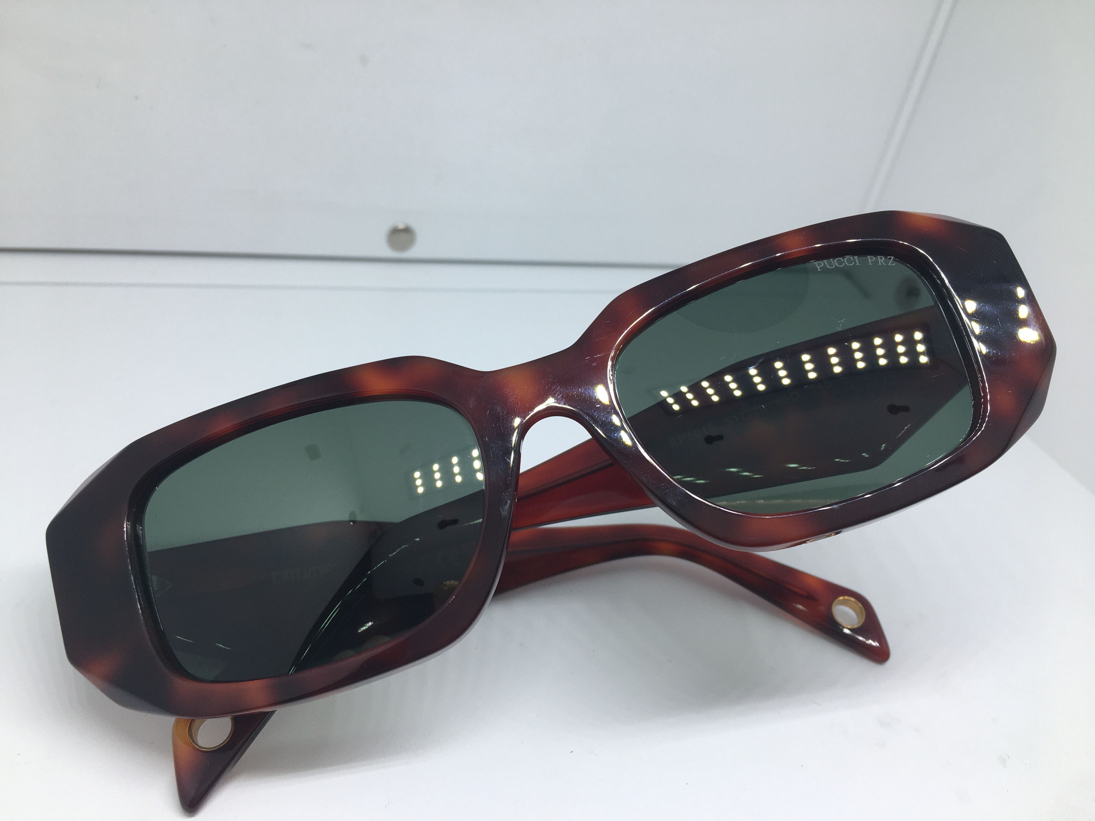 Emilio Pucci Emilio Pucci Tortoise Acetate Sunglasses Frame Italy Size ONE SIZE - 8 Thumbnail