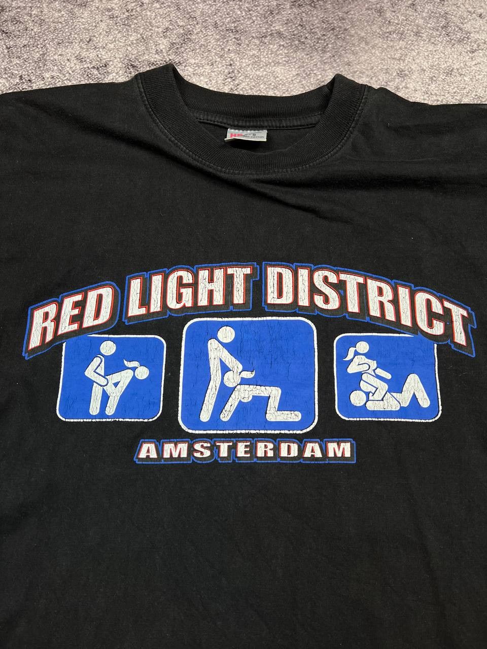 Vintage Vintage Red Light District Amsterdam T-Shirt Humor Tee Size US S / EU 44-46 / 1 - 8 Thumbnail