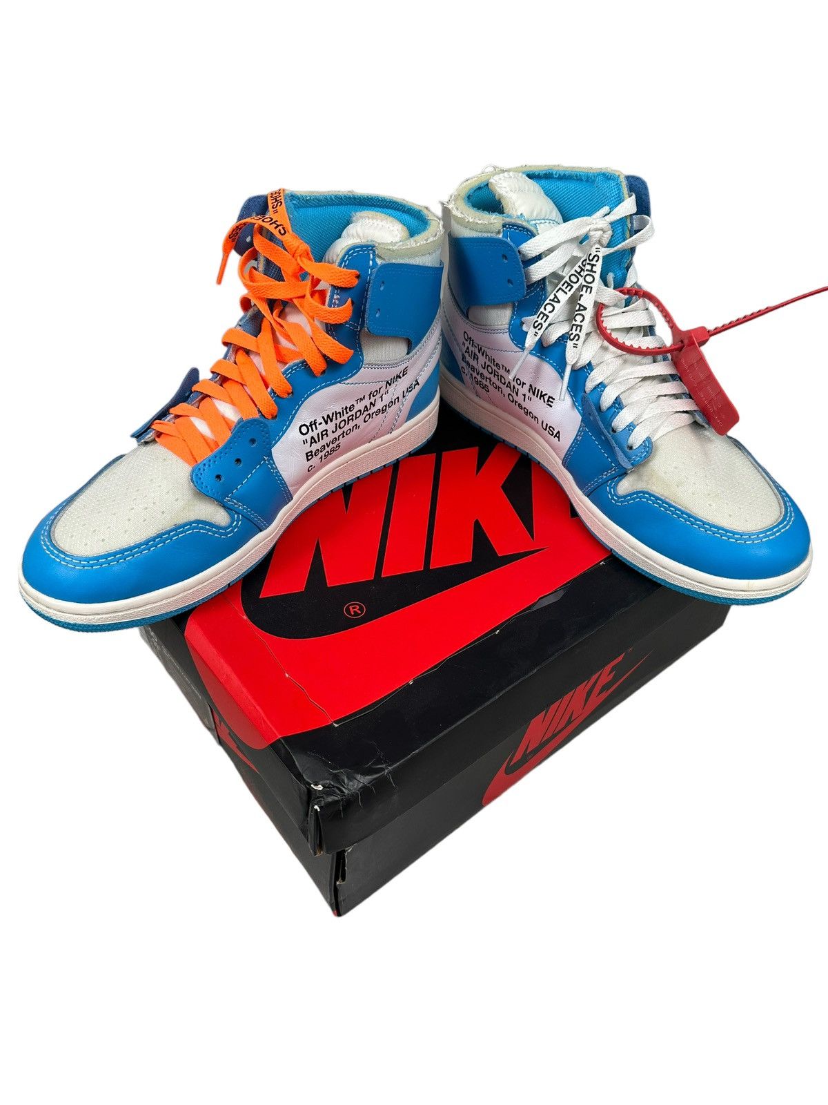 Jordan Brand × Off-White Off white Jordan 1 UNC Size US 10 / EU 43 - 12 Thumbnail