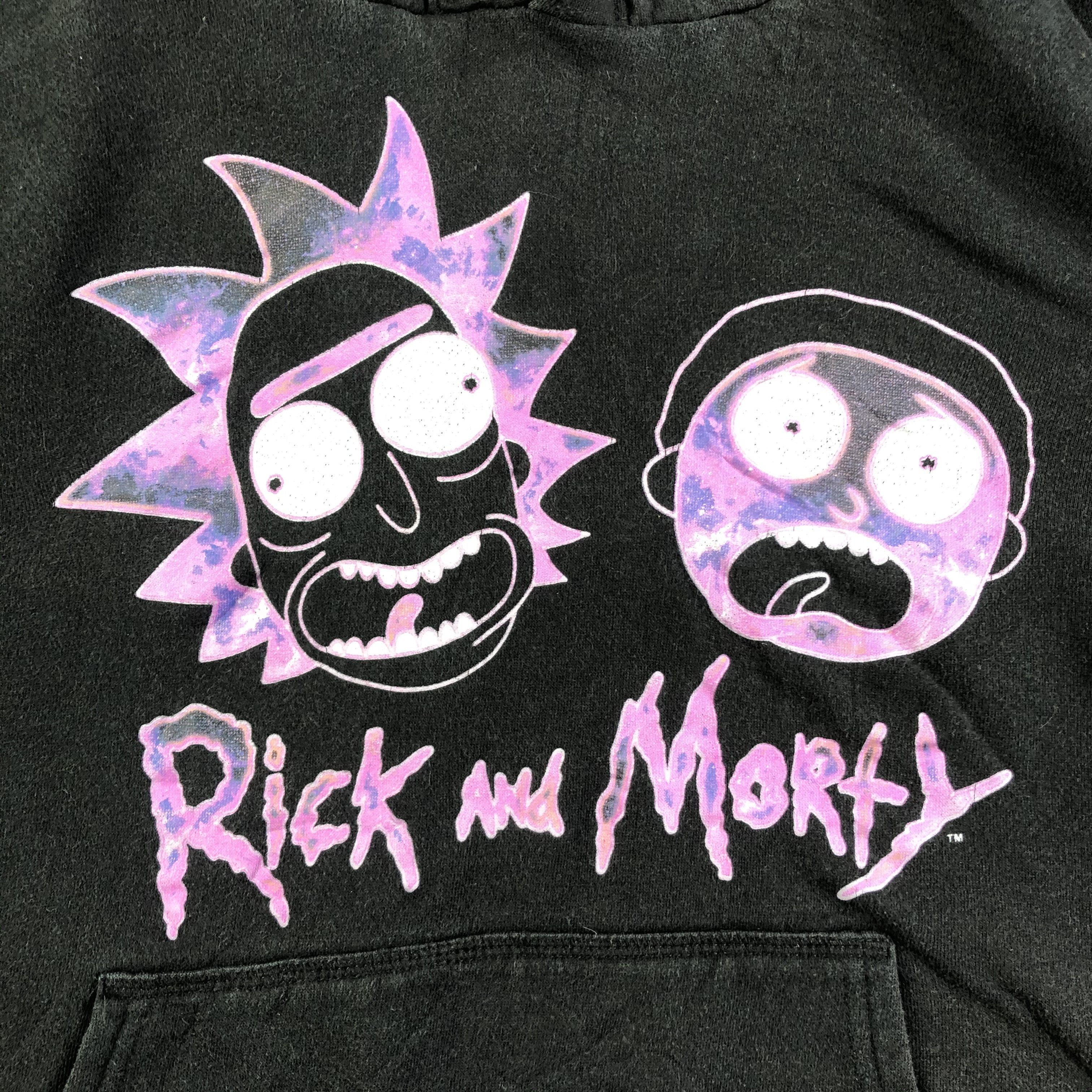 Cartoon Network Ricky And Morty Black Hoodie F267 Size US XL / EU 56 / 4 - 3 Thumbnail
