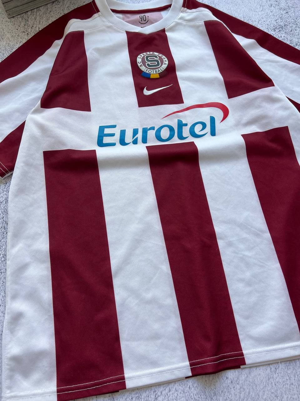 Nike SPARTA PRAHA AWAY FOOTBALL SHIRT 2004/05 SOCCER JERSEY RARE Size US L / EU 52-54 / 3 - 13 Thumbnail