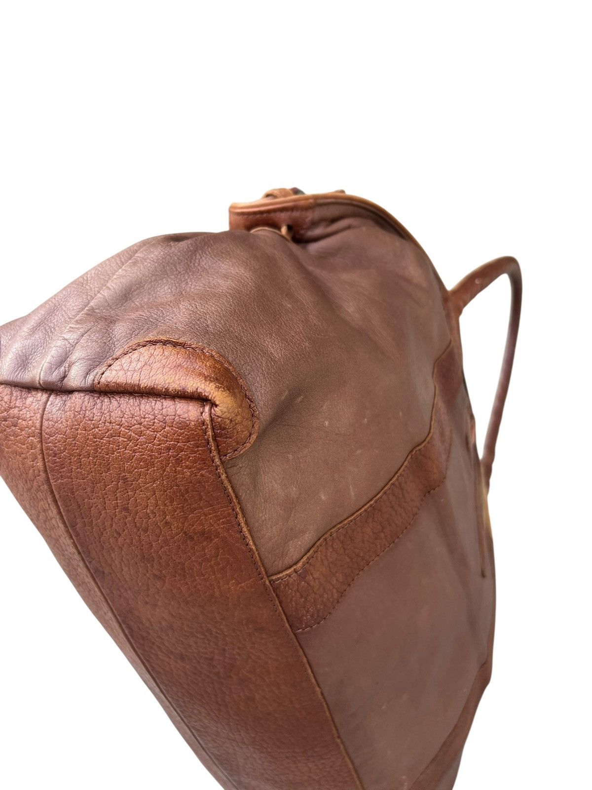 Leather Ibiza Japan Patina Brown Leather Weekend Bag Size ONE SIZE - 12 Thumbnail