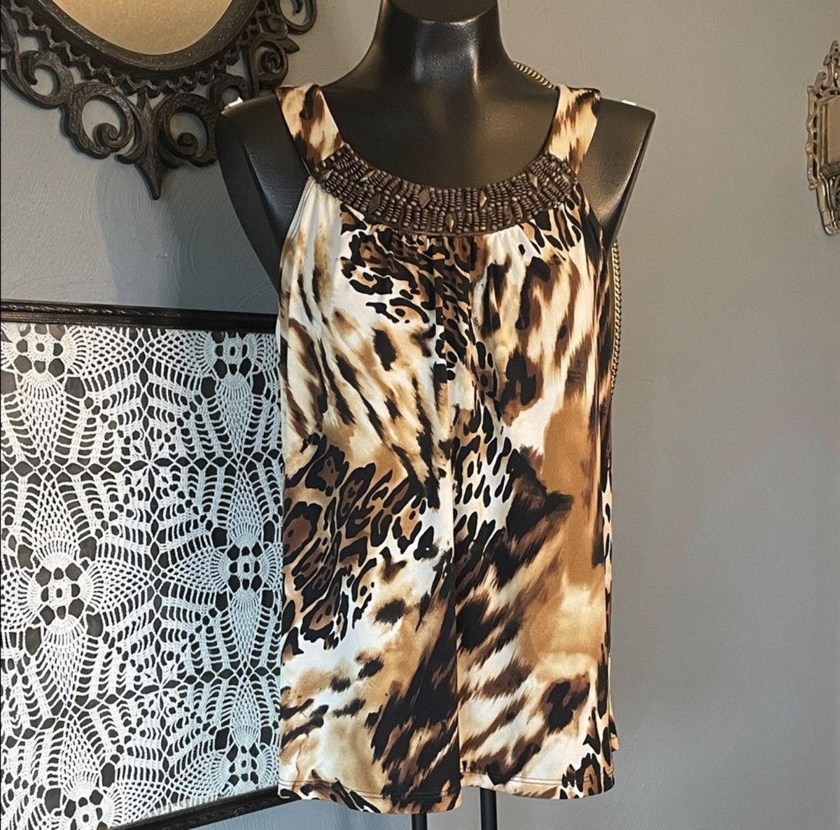 Other I.N. Studio y2k vintage cheetah tank Size L / US 10 / IT 46 - 1 Thumbnail