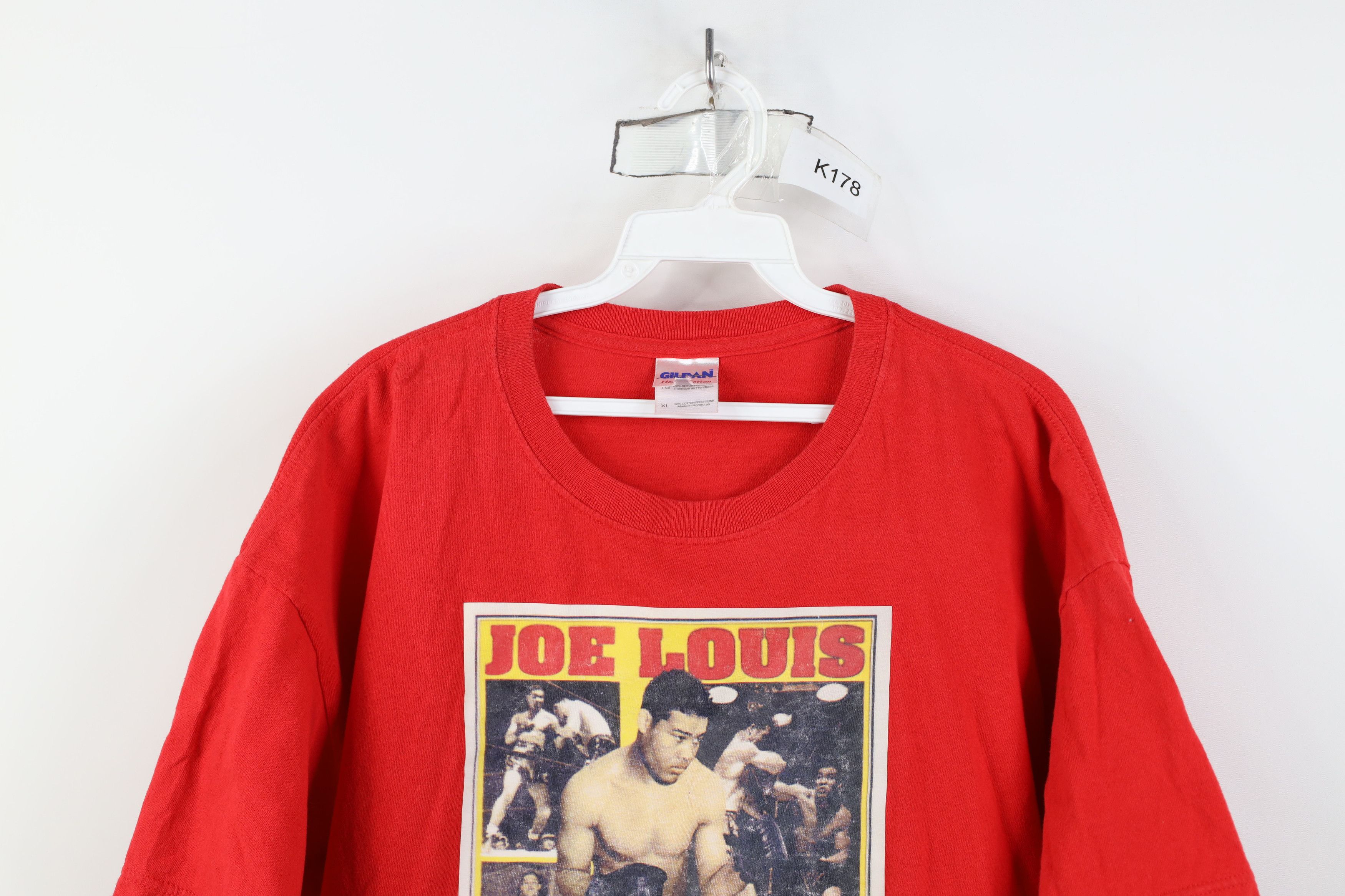 Vintage Vintage 90s Y2K Joe Louis The Great Brown Bomber T-Shirt Size US XXL / EU 58 / 5 - 2 Thumbnail
