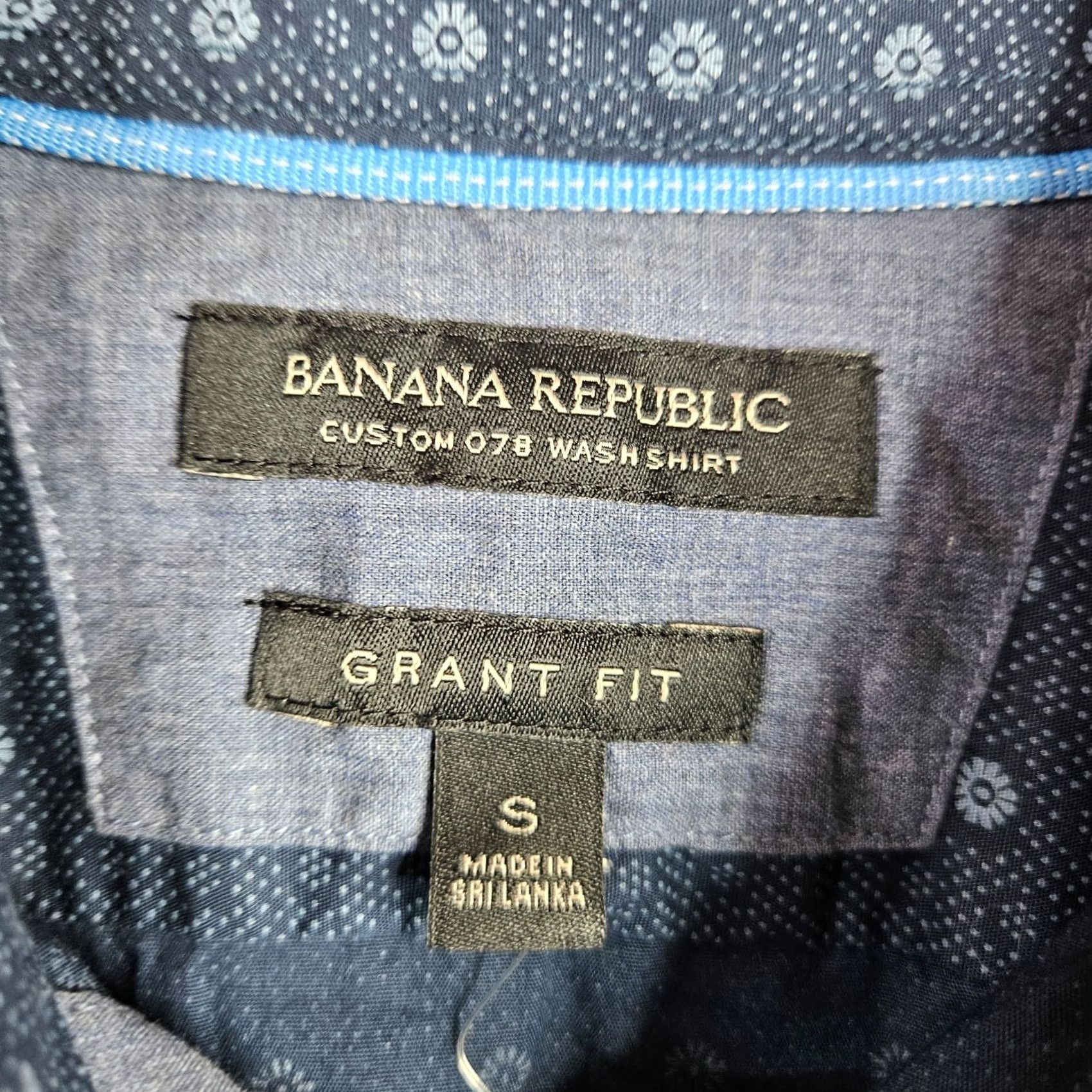 Banana Republic Banana Republic Men's Shirt Size S Blue Button-Up Collared Grant Fit Custom 078 NWT Size US S / EU 44-46 / 1 - 3 Thumbnail