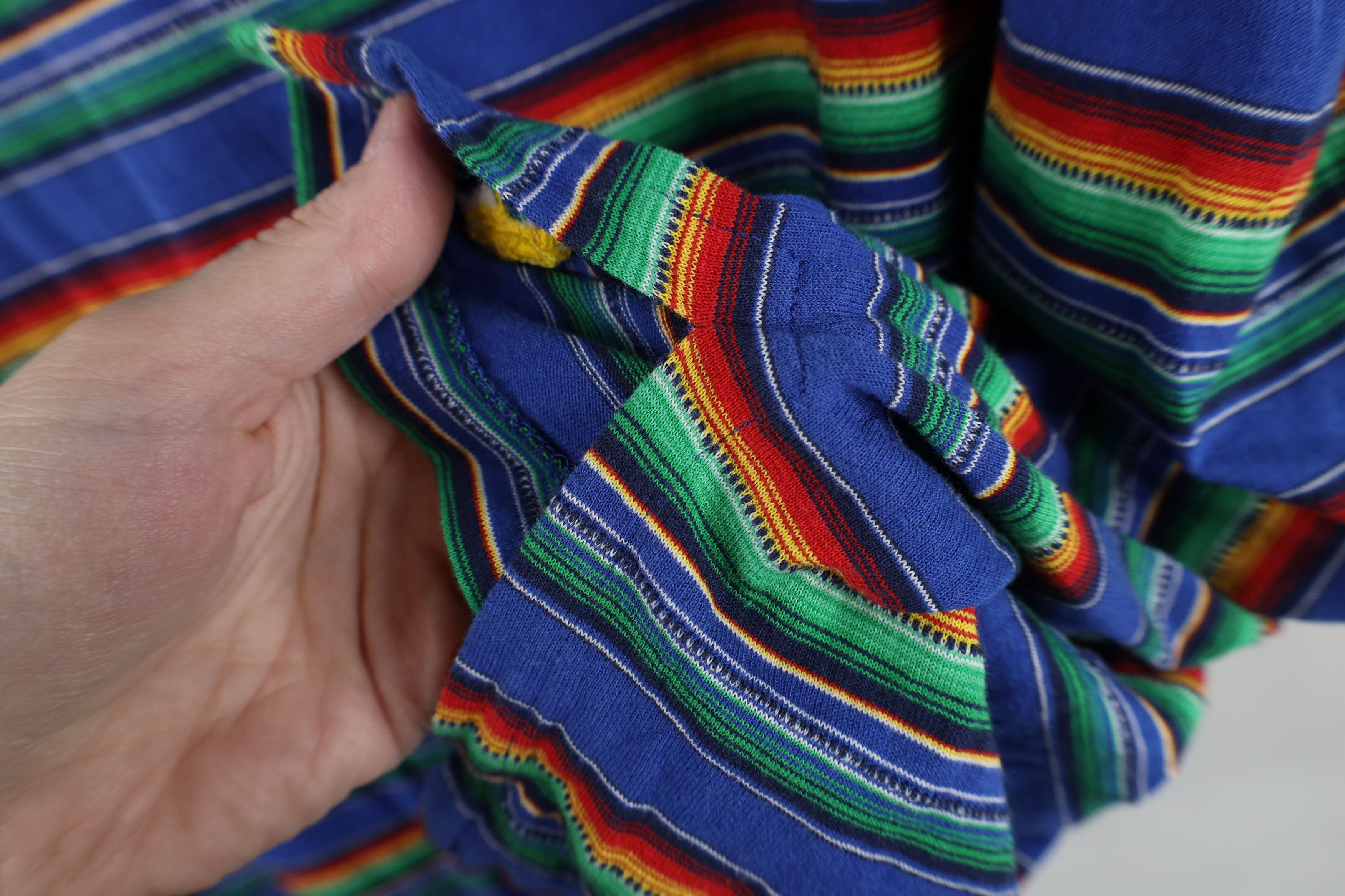 Ralph Lauren Vintage 90s Ralph Lauren Striped Knit Collared Polo Shirt Size US XXL / EU 58 / 5 - 5 Thumbnail