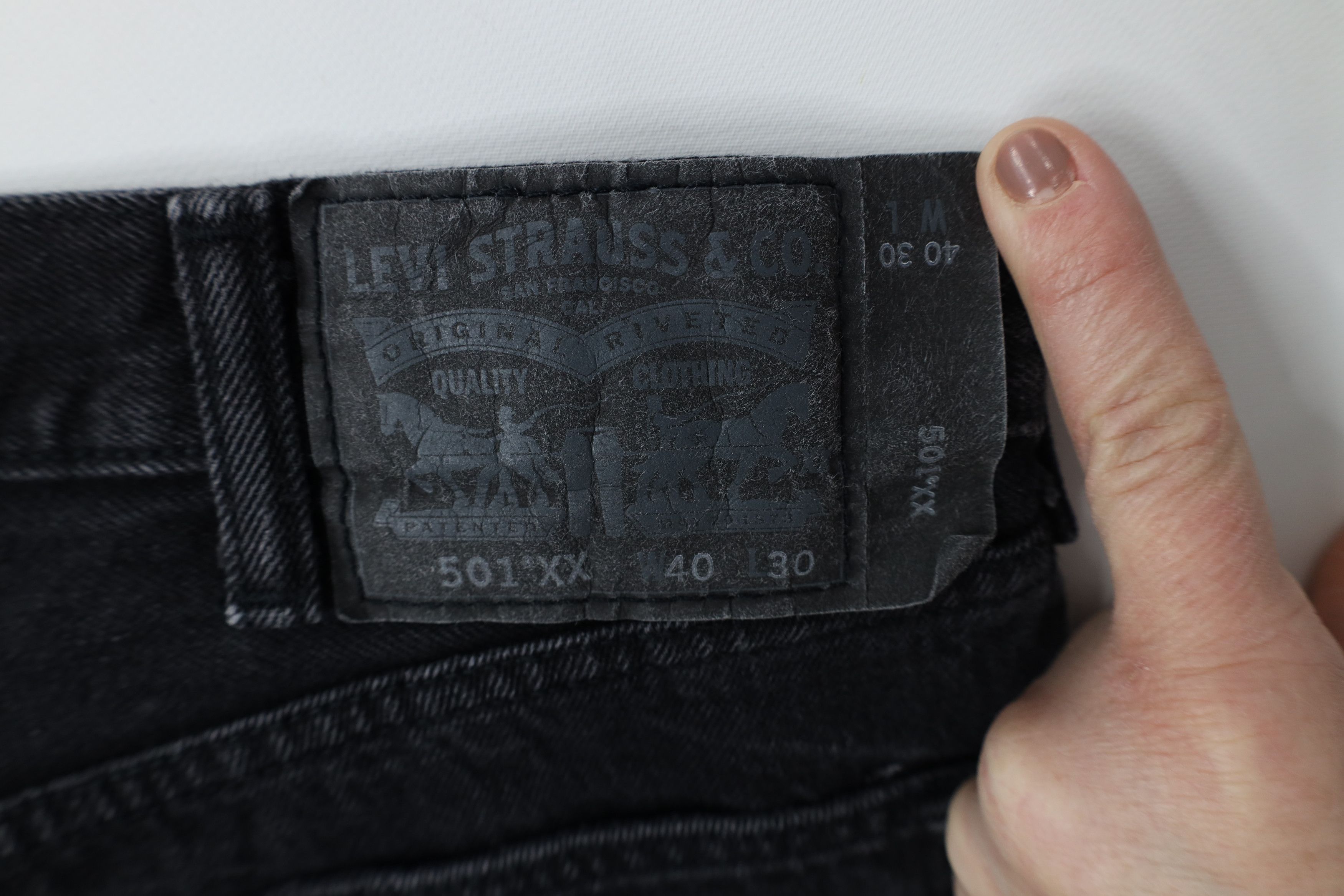 Levi's Vintage Y2K Levis 501xx Button Fly Original Fit Jeans Black Size US 40 / EU 56 - 14 Thumbnail