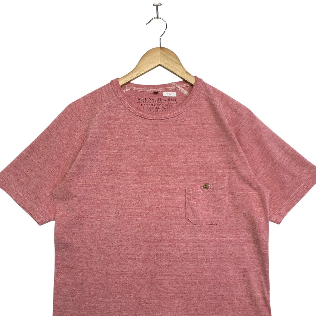 Japanese Brand × Nigel Cabourn *Rare!! NIGEL CABOURN red plain tee Size US M / EU 48-50 / 2 - 2 Thumbnail